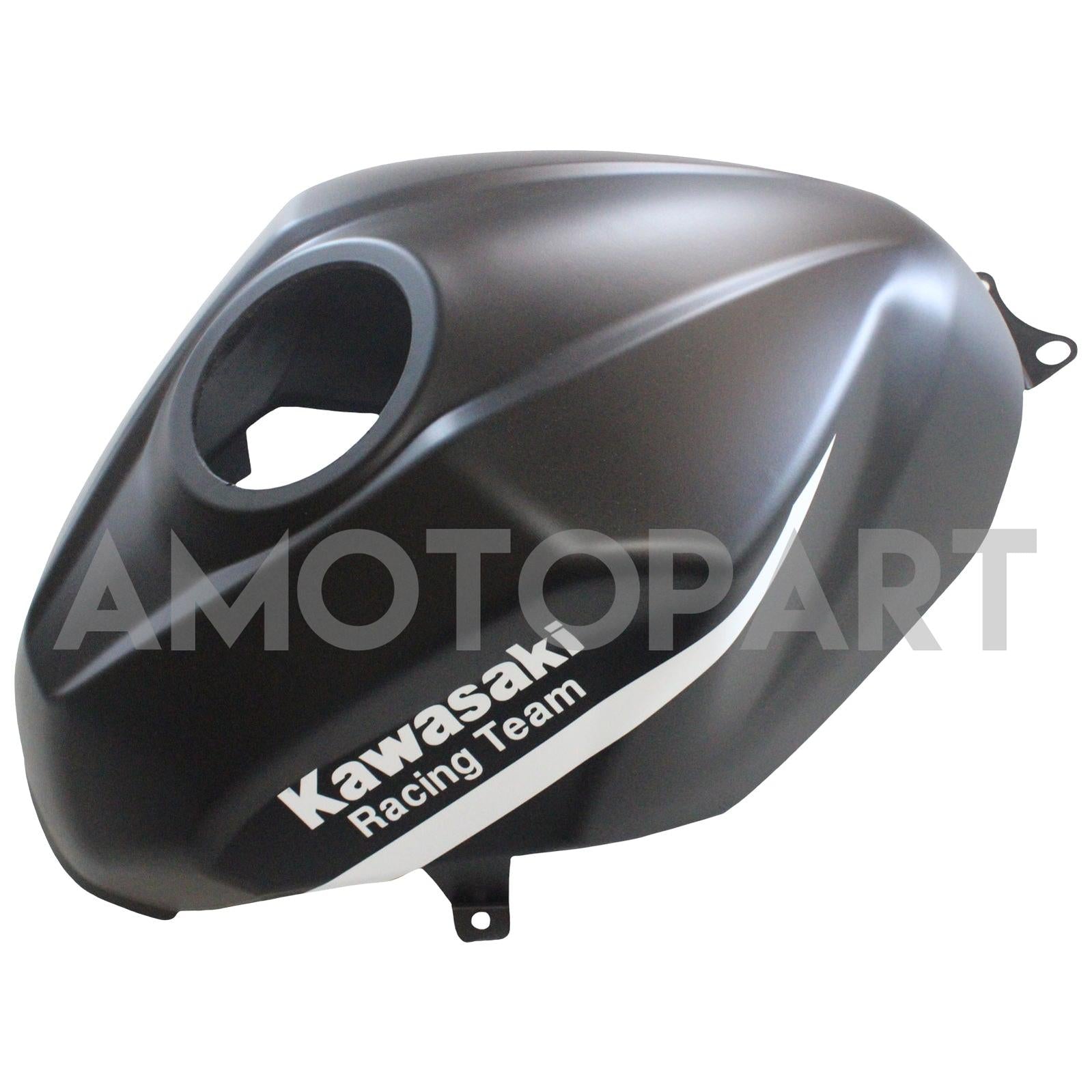 Amotopart Kawasaki 2018-2023 EX400/Ninja400 Kit de carenado negro verde mate