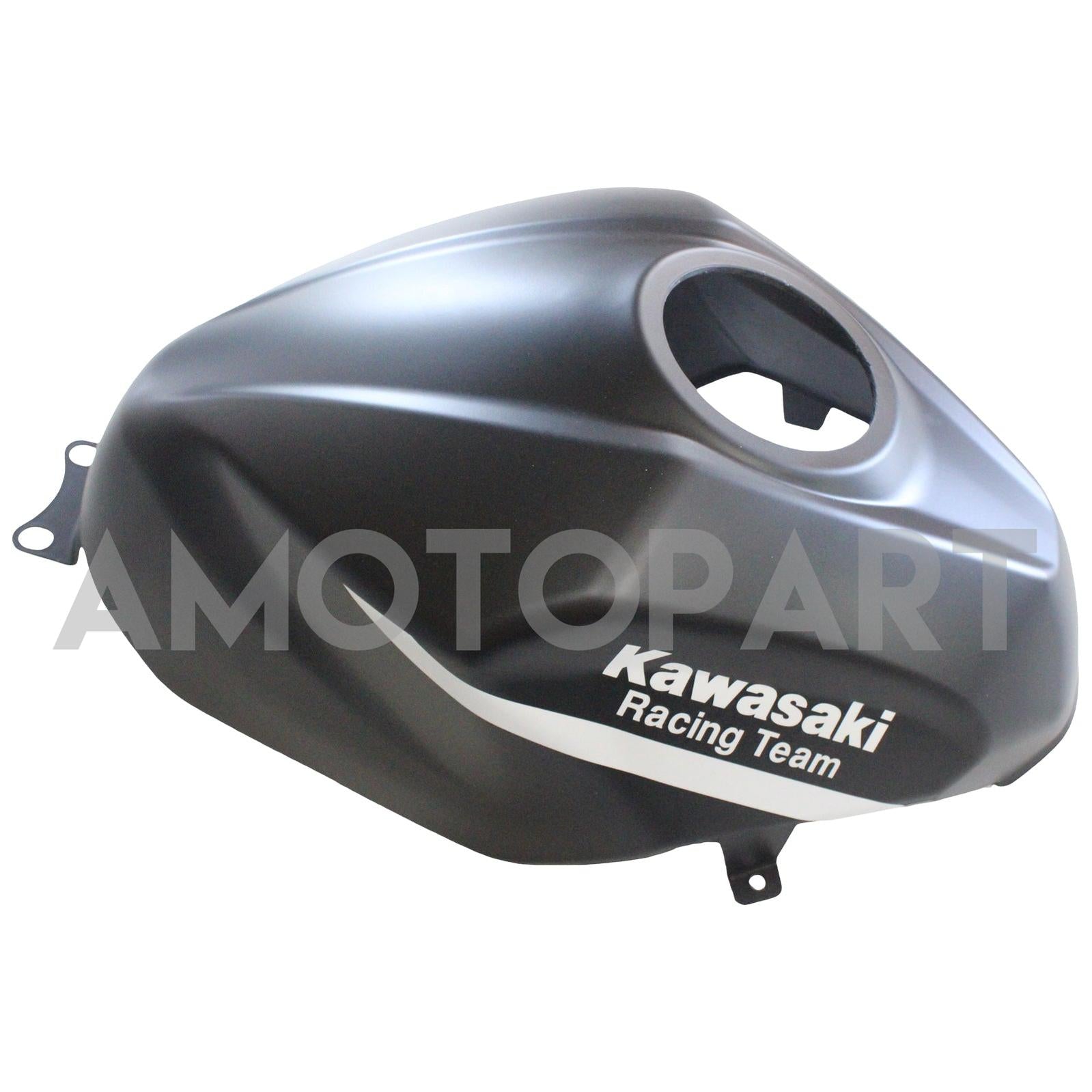 Amotopart Kawasaki 2018-2023 EX400/Ninja400 Kit de carenado negro verde mate