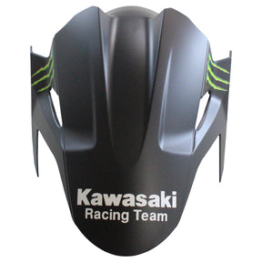 Amotopart Verkleidungsset für Kawasaki 2018–2023 EX400/Ninja400, mattgrün, schwarz