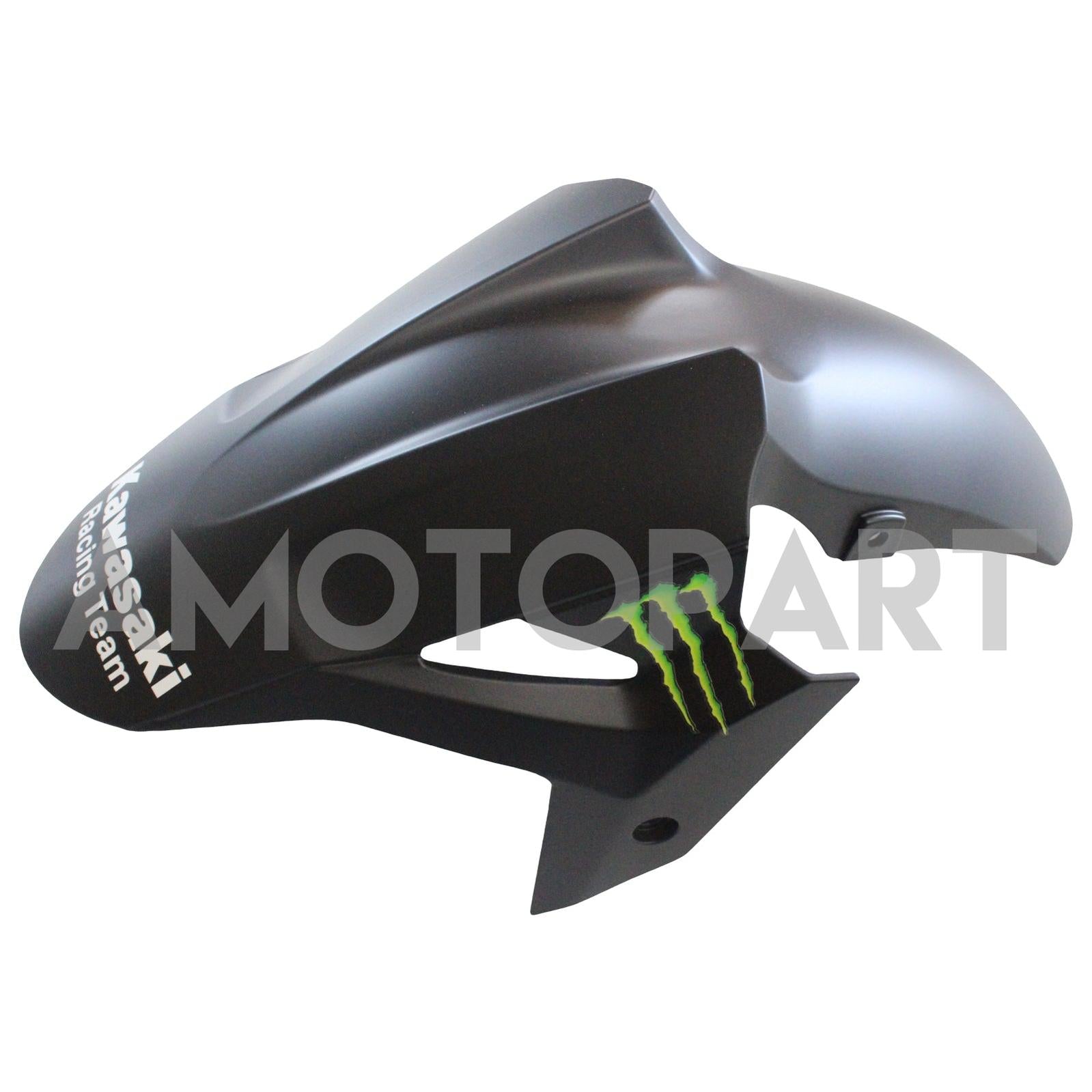 Amotopart Kawasaki 2018-2023 EX400/Ninja400 Kit de carenado negro verde mate