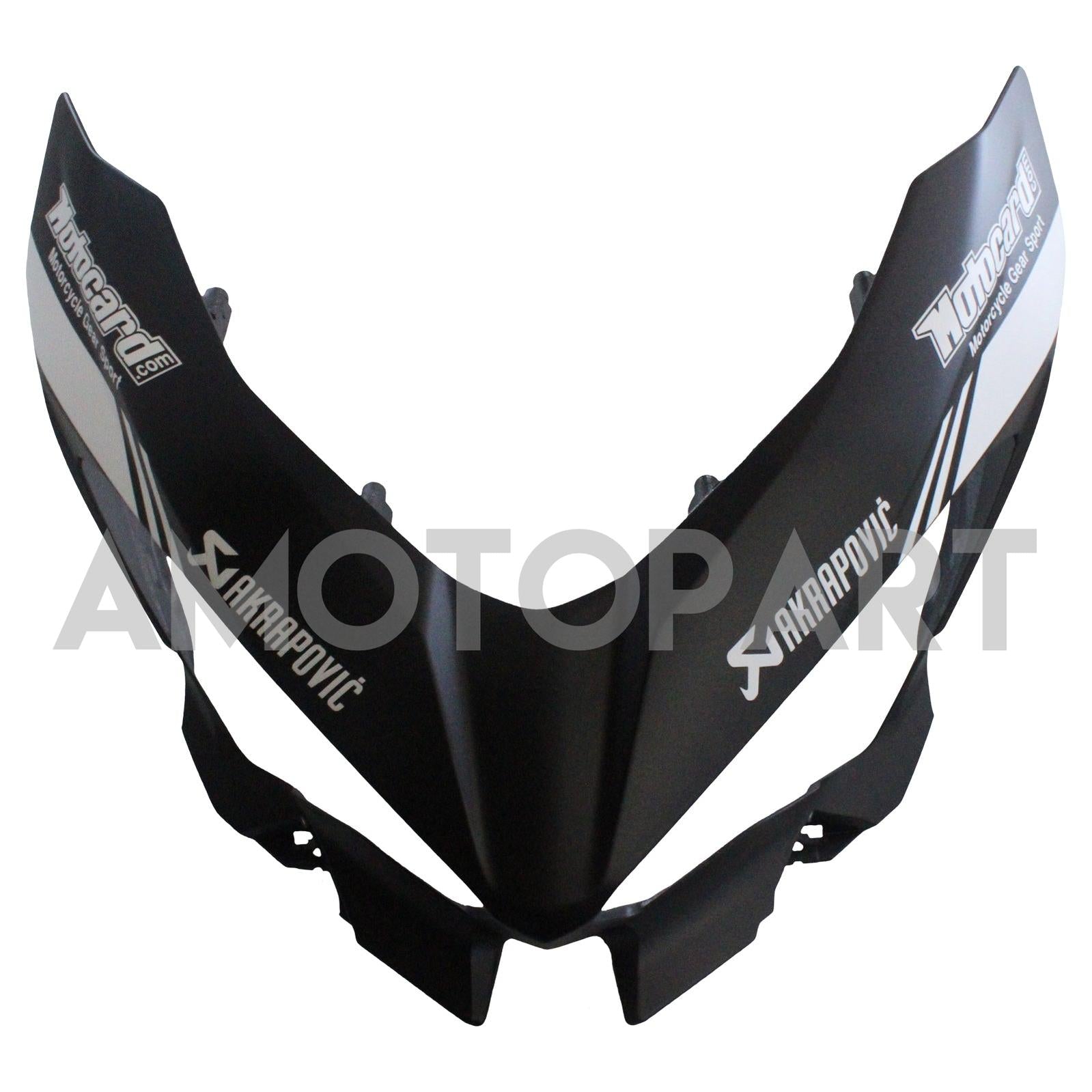 Amotopart Kawasaki 2018-2023 EX400/Ninja400 Kit de carenado negro verde mate