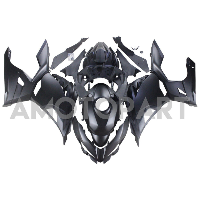 Amotopart Kawasaki 2018-2024 EX400/Ninja400 Matte Black Fairing Kit