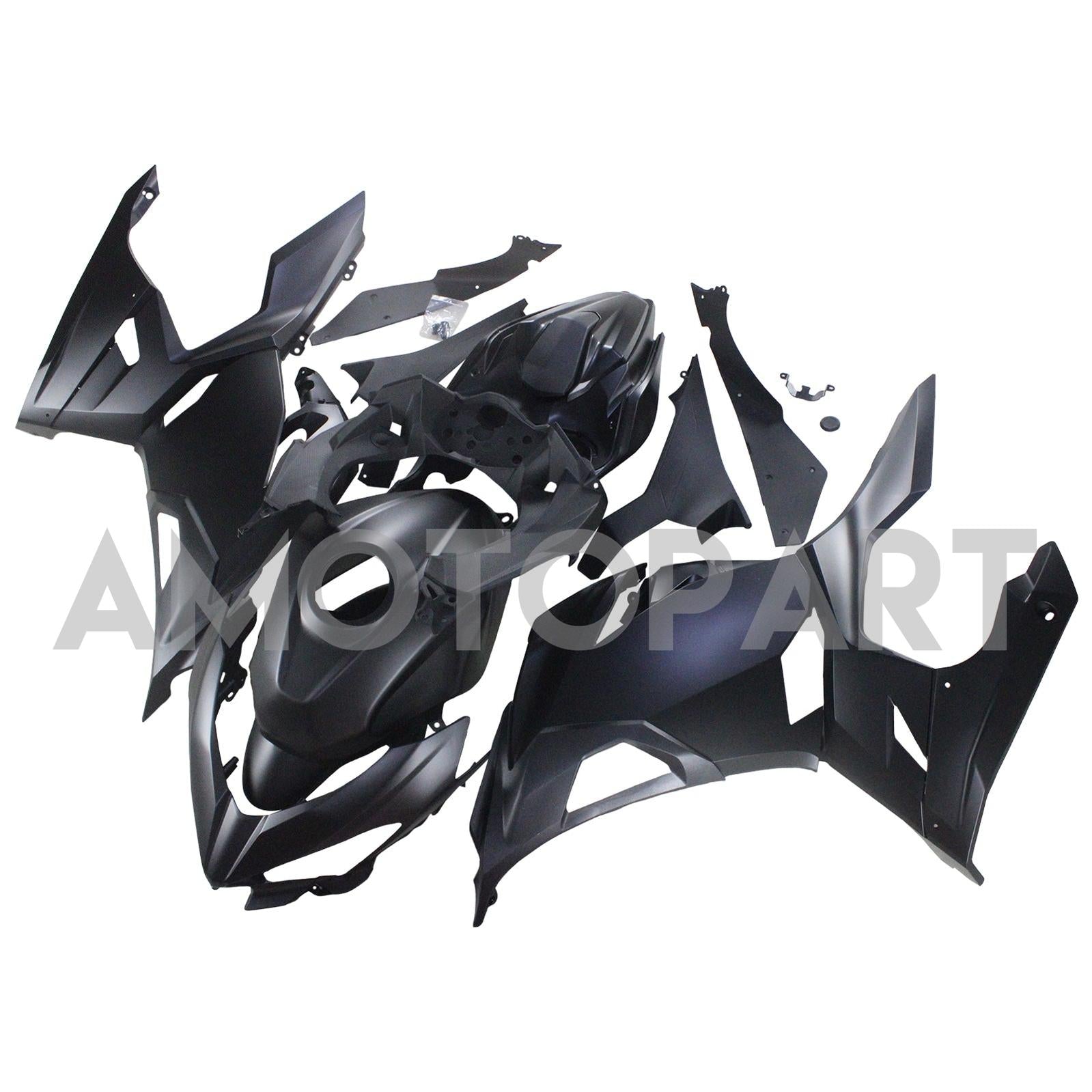 Amotopart Kawasaki 2018-2024 EX400/Ninja400 Matte Black Fairing Kit