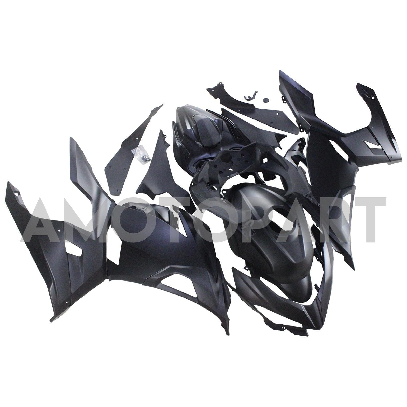 Amotopart Kawasaki 2018-2024 Ex400/Ninja400 Matte Black Fairing Kit