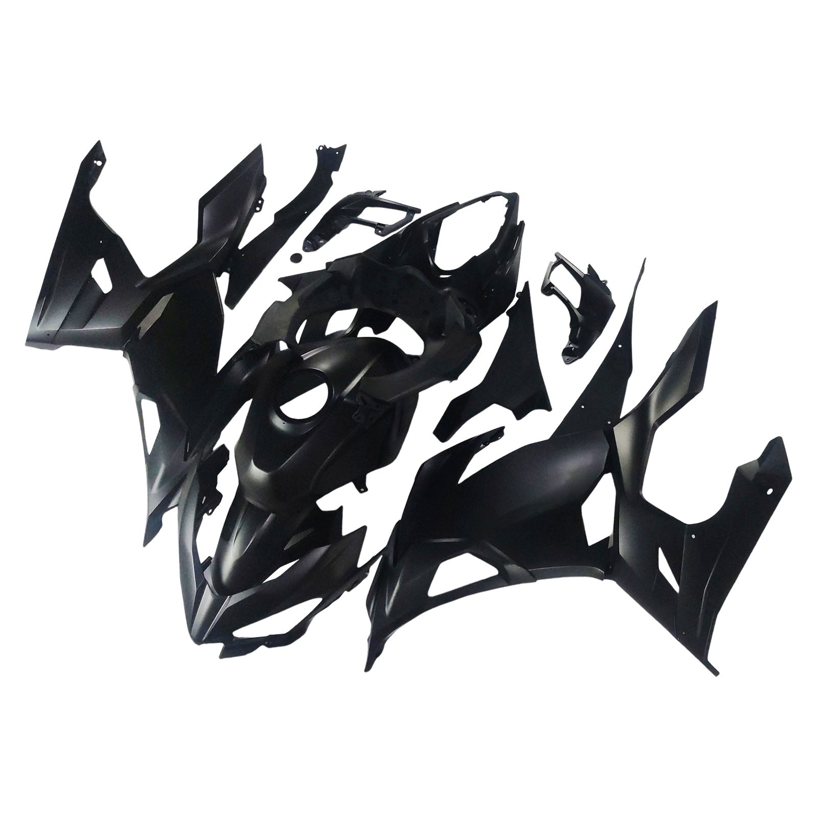 Amotopart Kawasaki 2018-2024 EX400/Ninja400 Matte Black Fairing Kit
