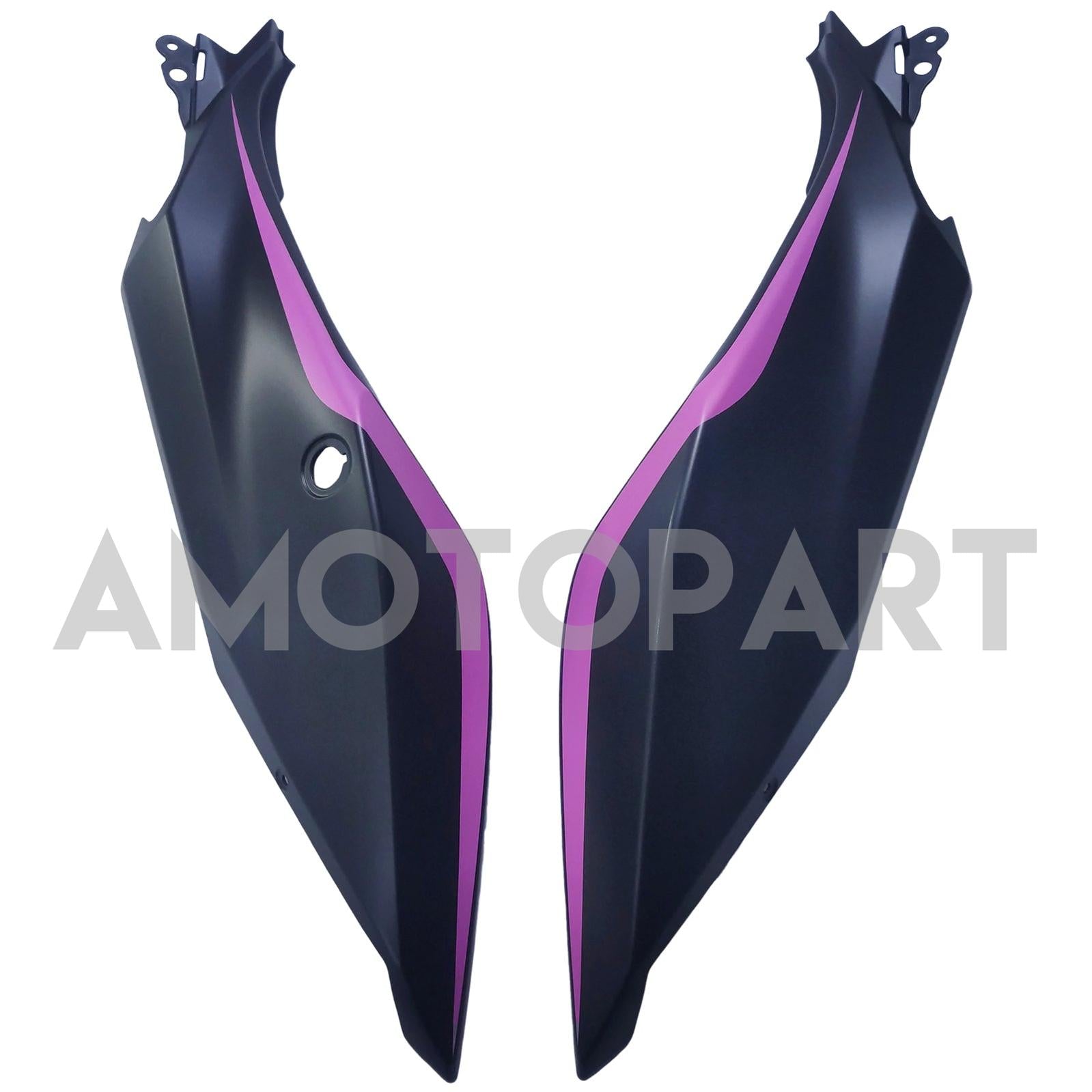 Amotopart Kawasaki 2018-2023 EX400/Ninja400 Pink Line Black Fairing Kit