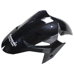 Amotopart Verkleidungsset für Kawasaki 2018–2023 EX400/Ninja400, glänzend schwarz
