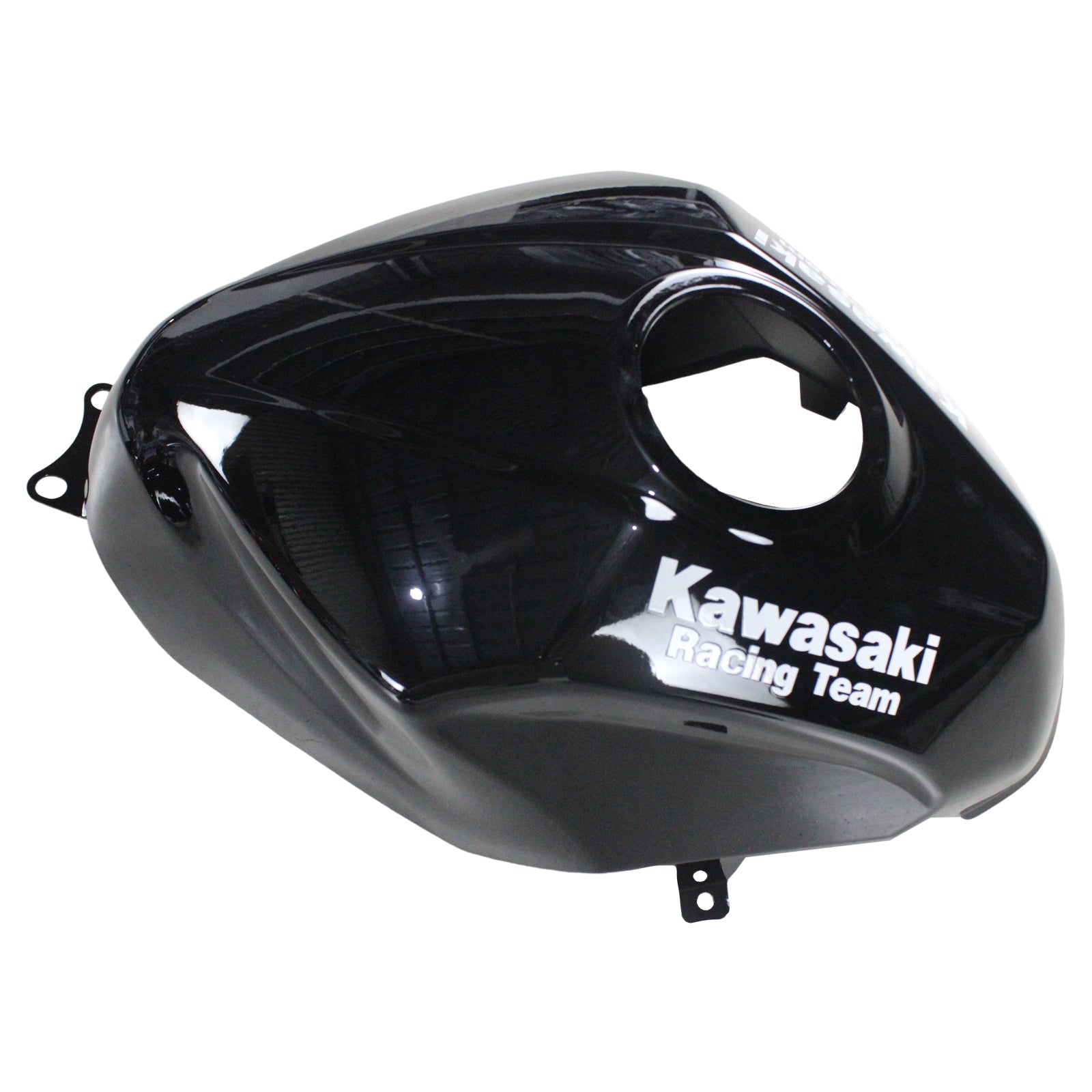 Amotopart Kawasaki 2018-2024 EX400/Ninja400 Verkleidungssatz, glänzend schwarz