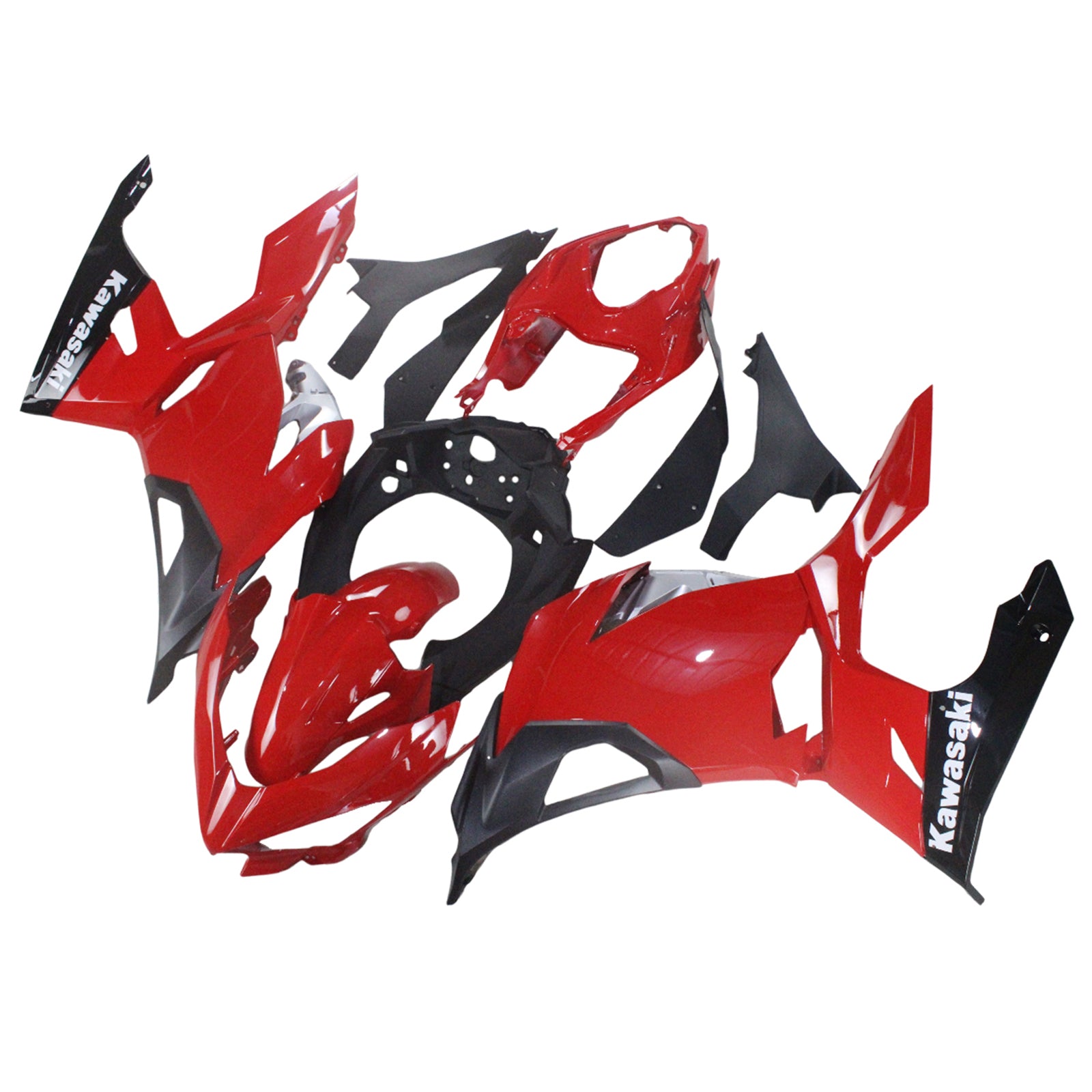 Amotopart Kawasaki 2018-2023 EX400/Ninja400 Red Black Fairing Kit