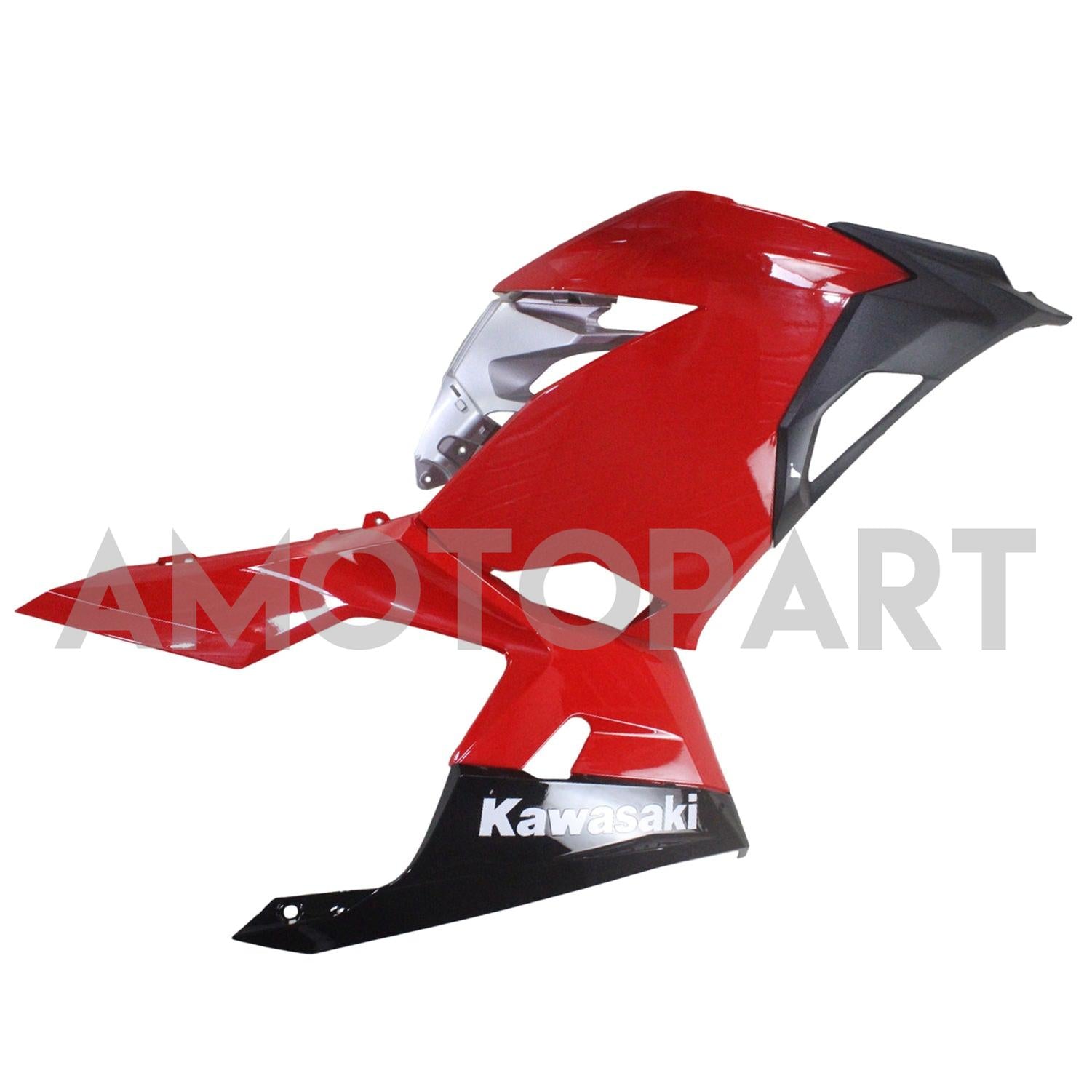 Amotopart Kawasaki 2018-2023 EX400/Ninja400 Red Black Fairing Kit