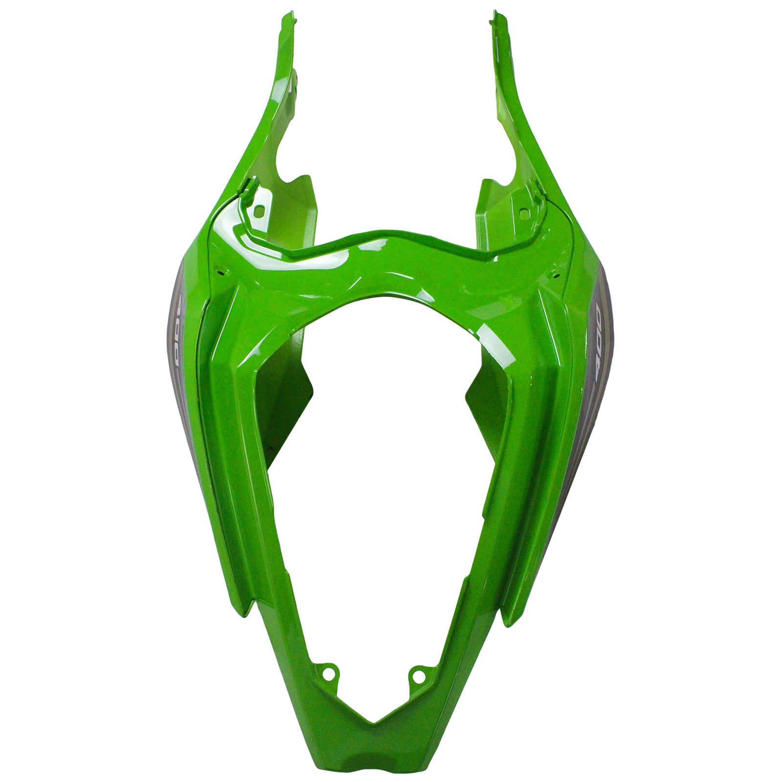 Amotopart Kawasaki 2018–2024 EX400/Ninja400 Grün mit schwarzem Verkleidungsset