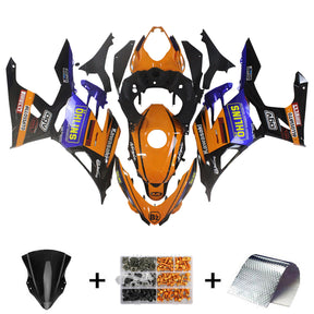 Amotopart 2018-2024 Kawasaki EX400 Ninja400 Orange&Blue Fairing Kit