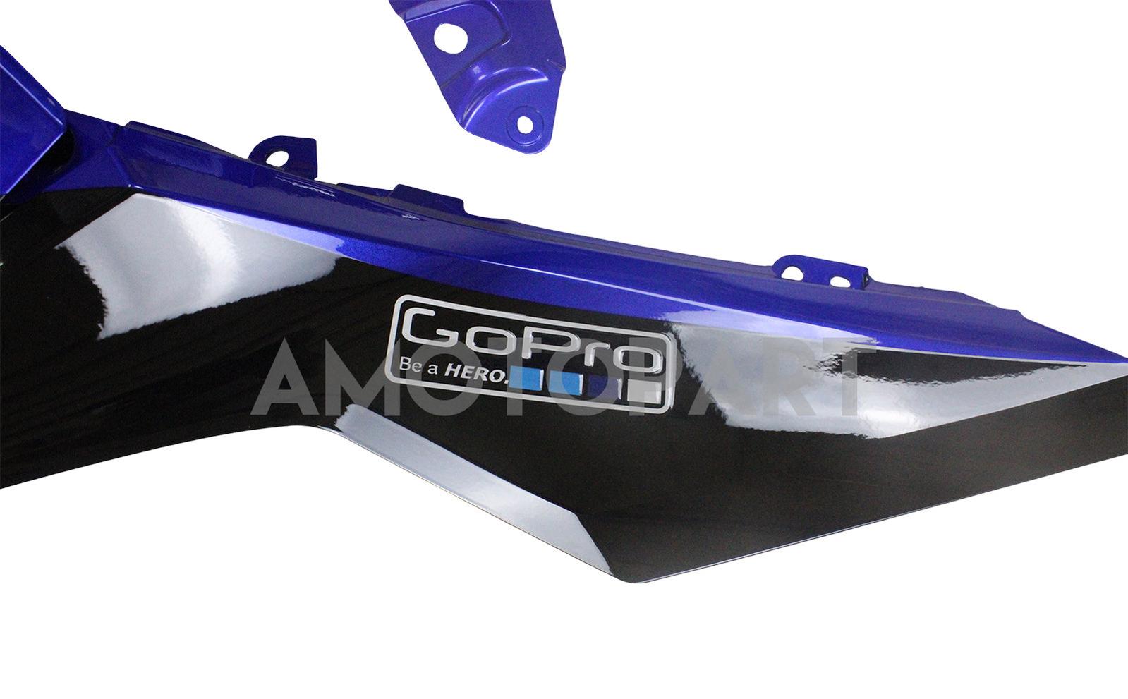 Amotopart 2018–2024 Kawasaki EX400 Ninja400 Orange&Blaues Verkleidungskit