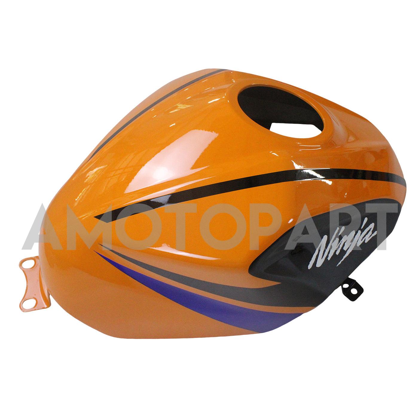 Amotopart 2018–2024 Kawasaki EX400 Ninja400 Orange&Blaues Verkleidungskit