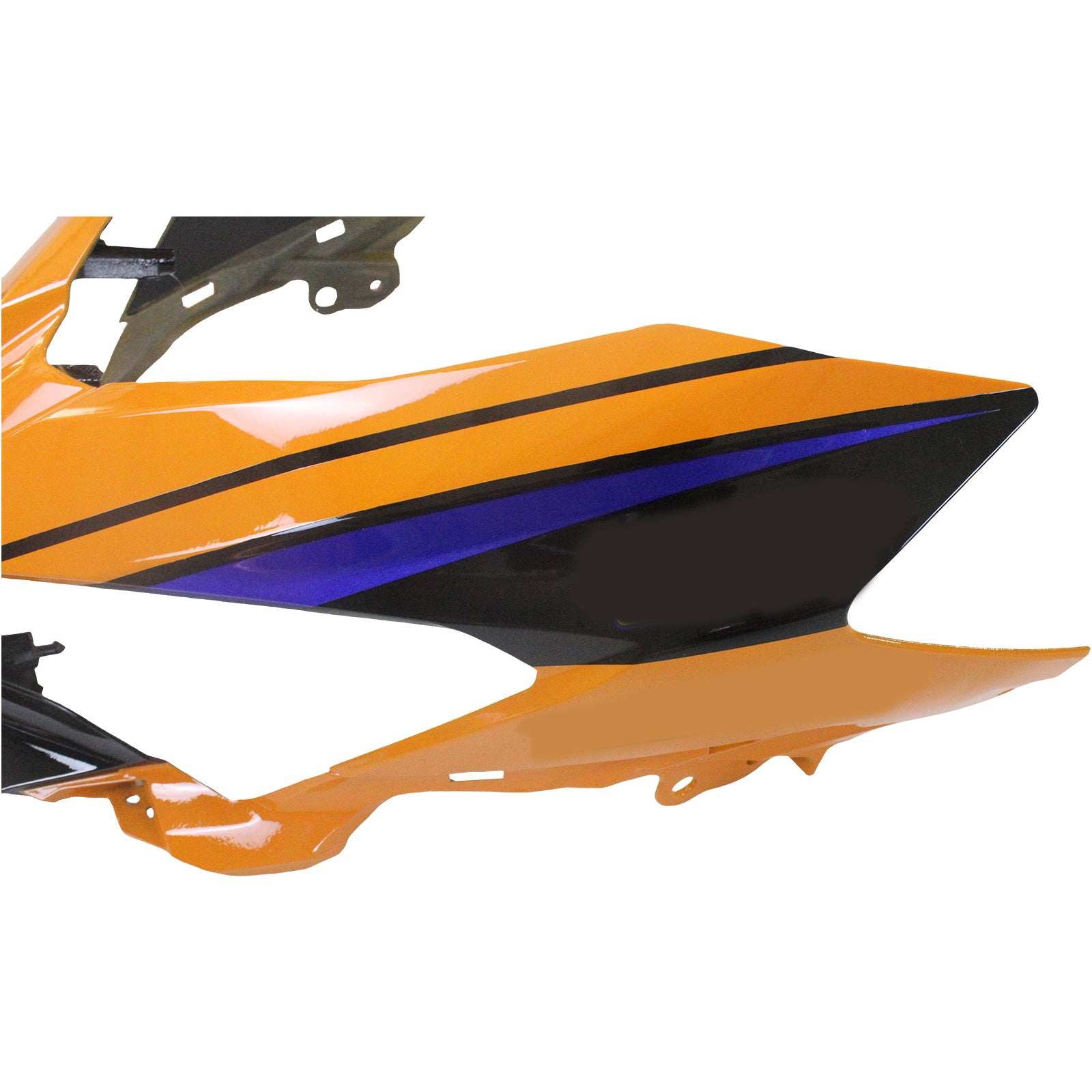 Amotopart 2018-2024 Kit carena Kawasaki EX400 Ninja400 arancione e blu