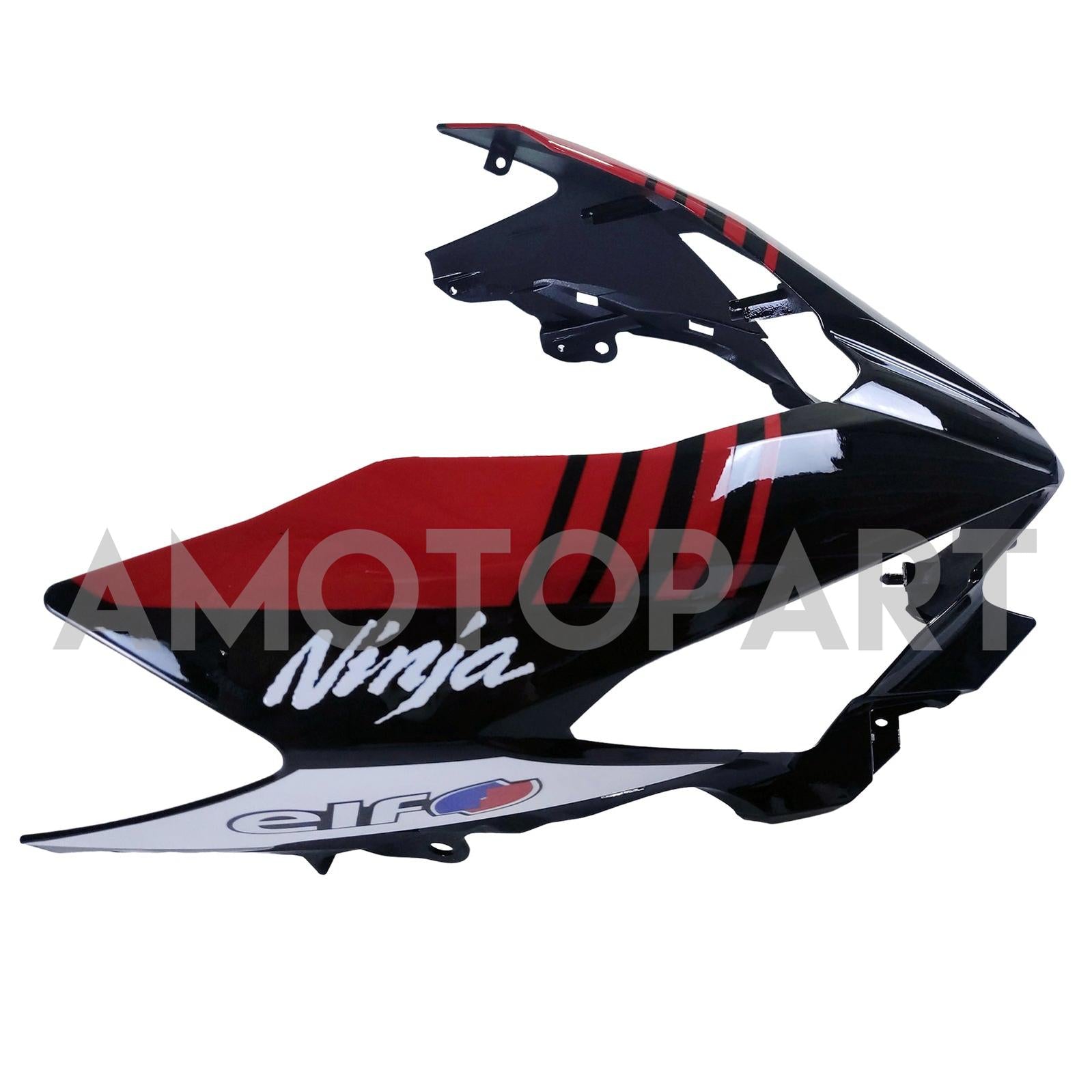 Amotopart 2018-2024 Kawasaki EX400 Ninja400 Red&Black Style2 Fairing Kit