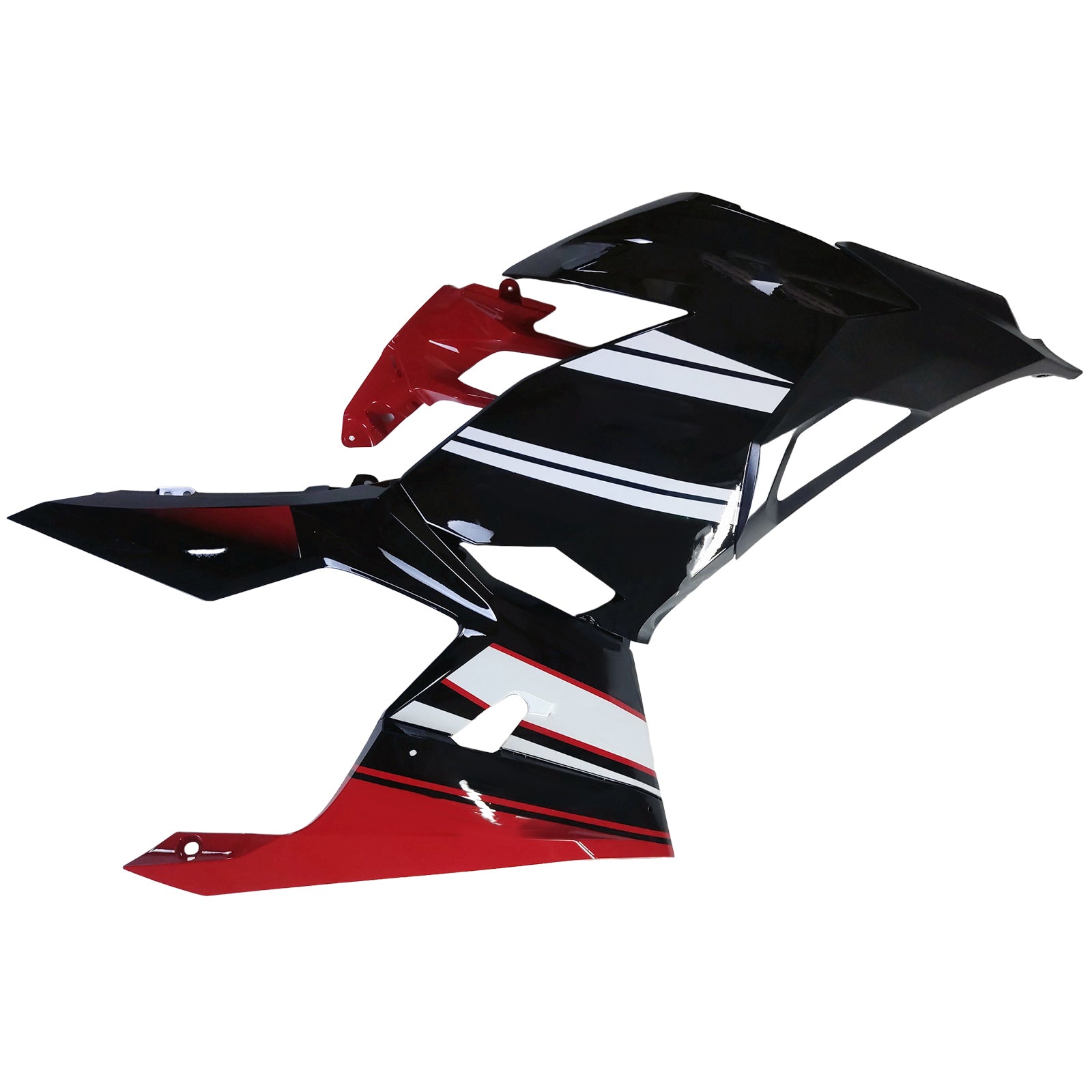 Amotopart 2018-2024 Kawasaki EX400 Ninja400 Red&Black Style2 Fairing Kit