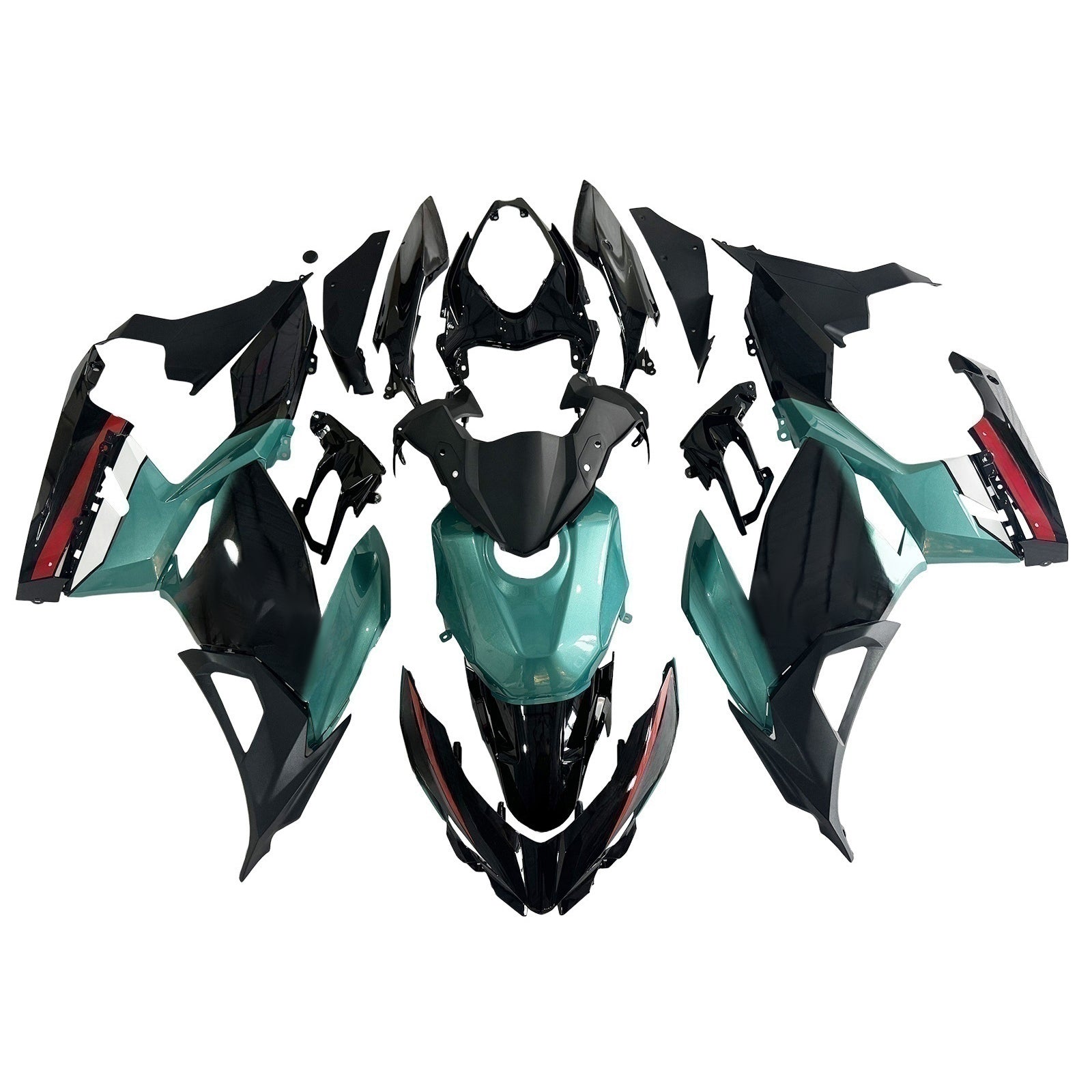 Amotopart 2018-2024 Kawasaki Ex400 Ninja400 Petronas Fairing Kit