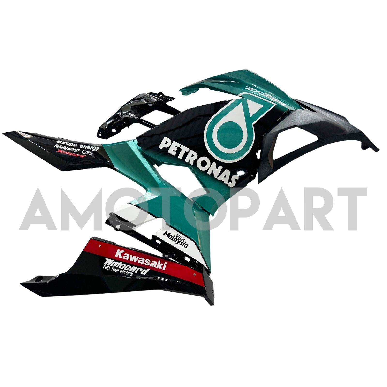 Amotopart 2018-2024 Kawasaki EX400 Ninja400 Petronas Fairing Kit