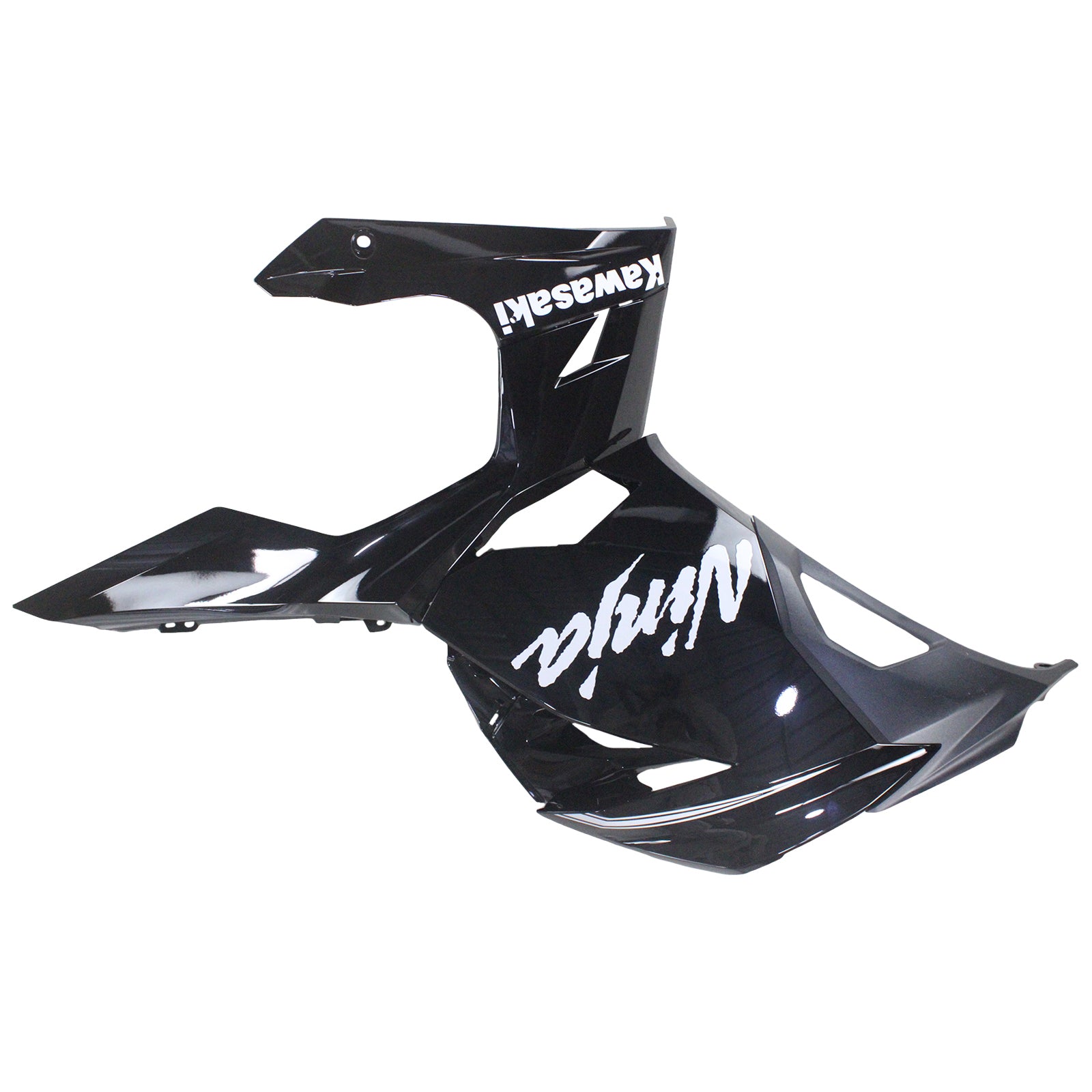 Amotopart 2018-2024 Kawasaki EX400 Ninja400 Black with Blue Letter Fairing Kit