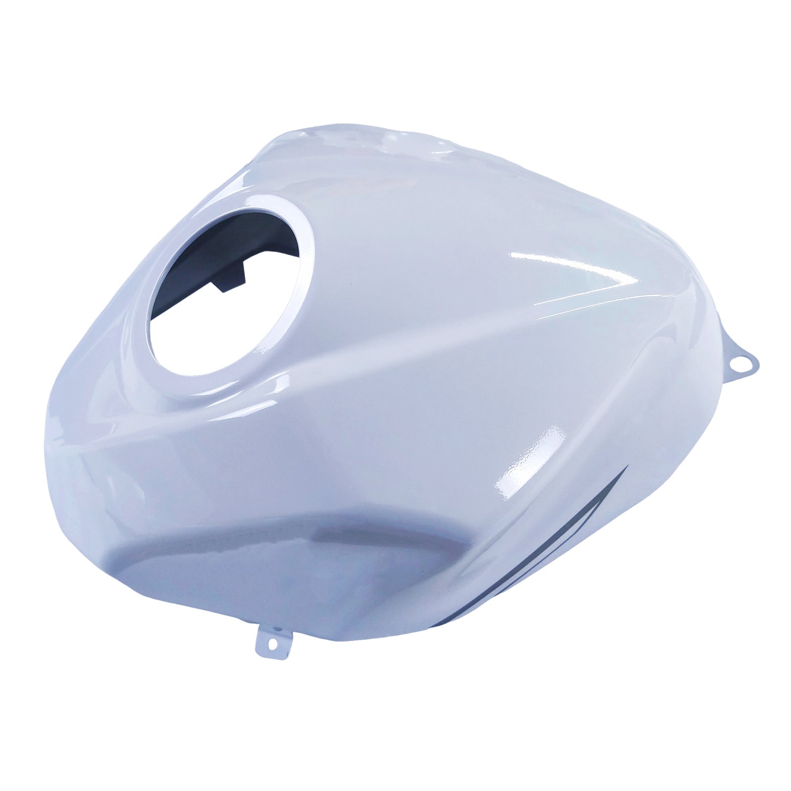 Amotopart 2018-2024 Kawasaki EX400 Ninja400 Perlweiß&Schwarzes Verkleidungsset