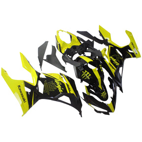 Amotopart 2018-2024 Kawasaki EX400 Ninja400 Black&Yellow Fairing Kit