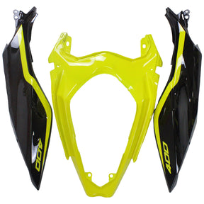 Amotopart 2018-2024 Kit carena Kawasaki EX400 Ninja400 nero e giallo