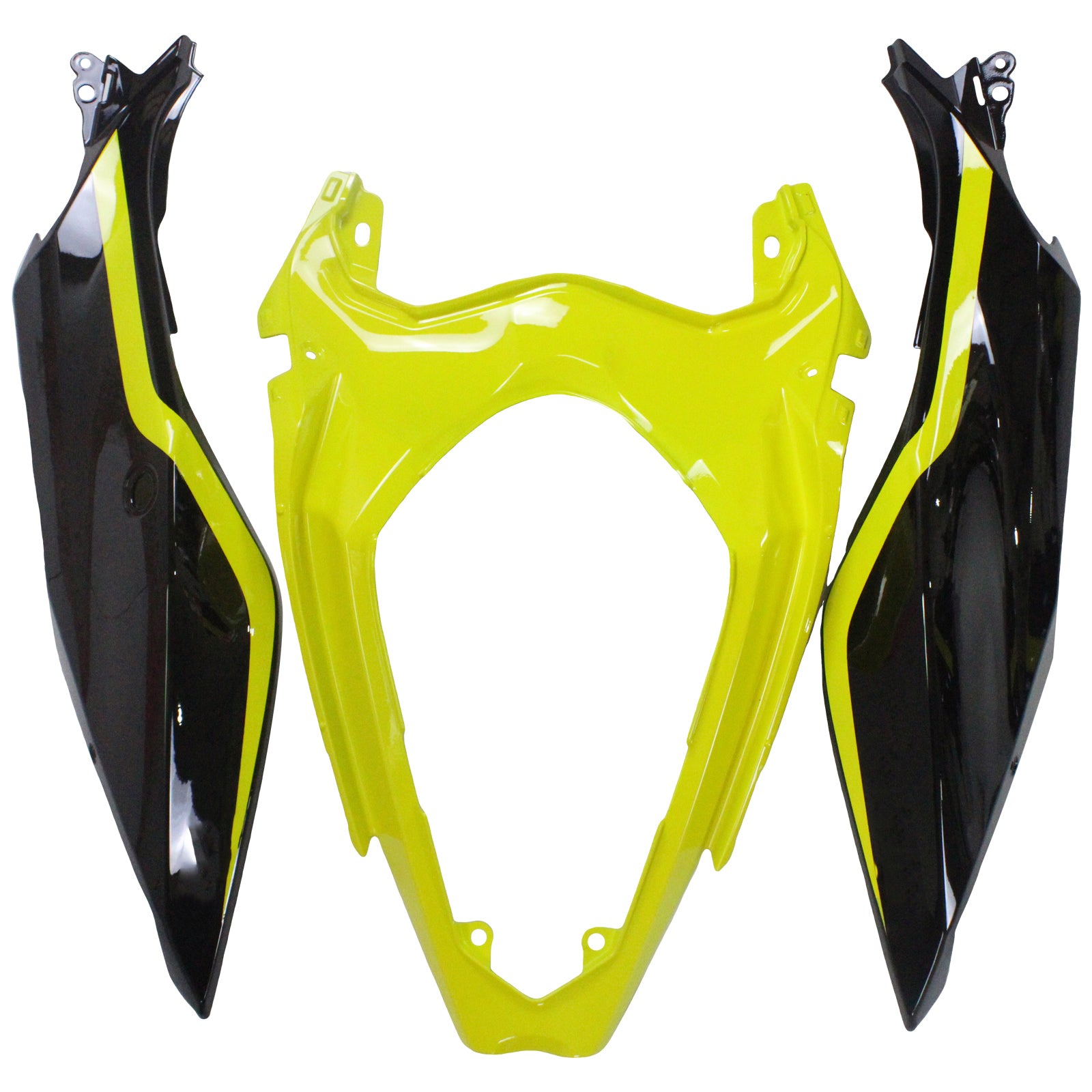Amotopart 2018-2024 Kawasaki EX400 Ninja400 Black&Yellow Fairing Kit