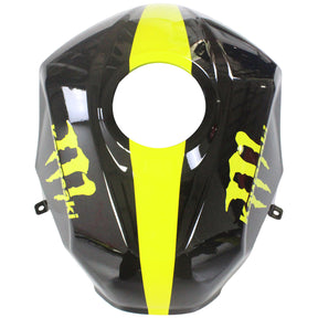 Amotopart 2018-2024 Kit carena Kawasaki EX400 Ninja400 nero e giallo