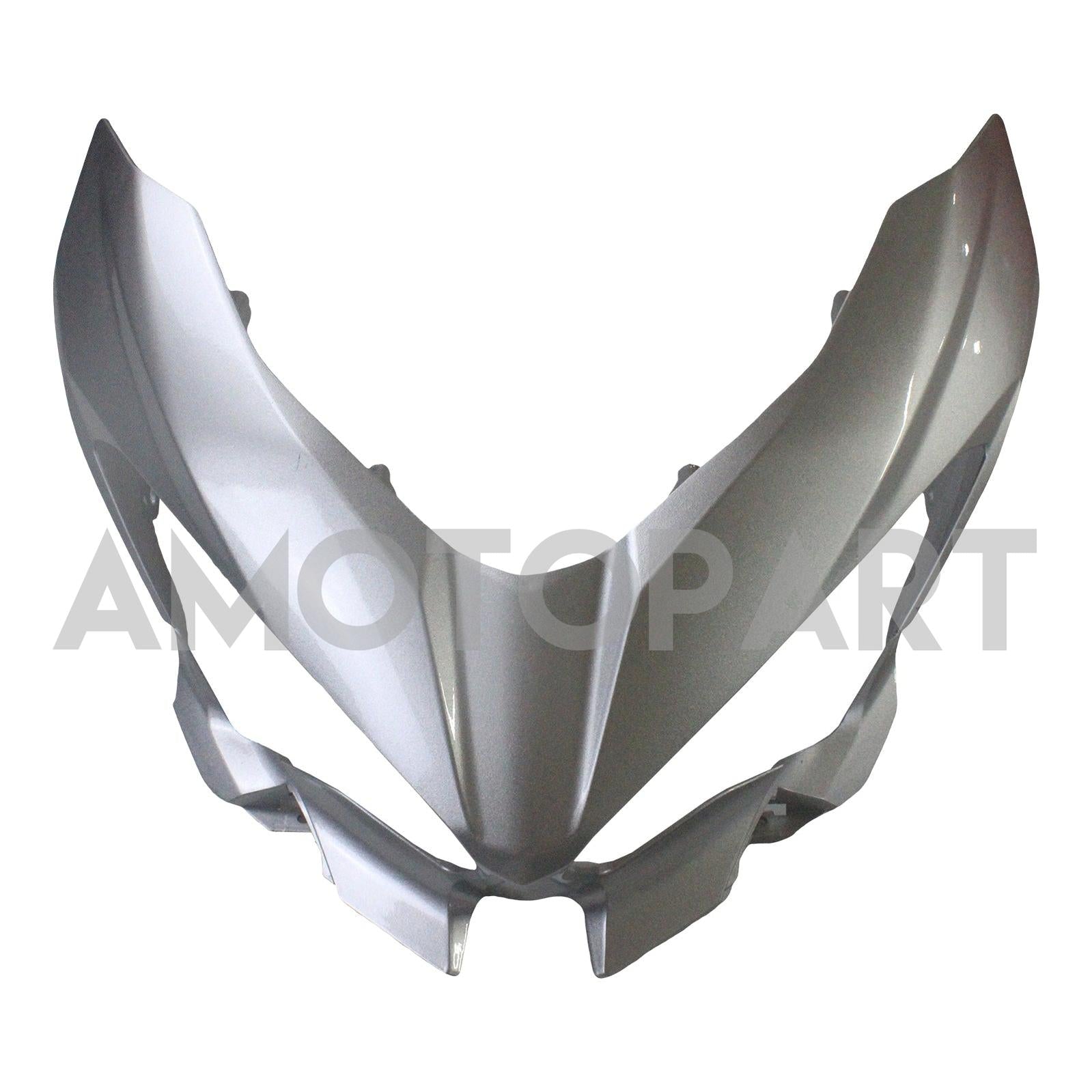 Amotopart Kawasaki Ex400/Ninja400 2018-2023 Silver & Black Fairing Kit