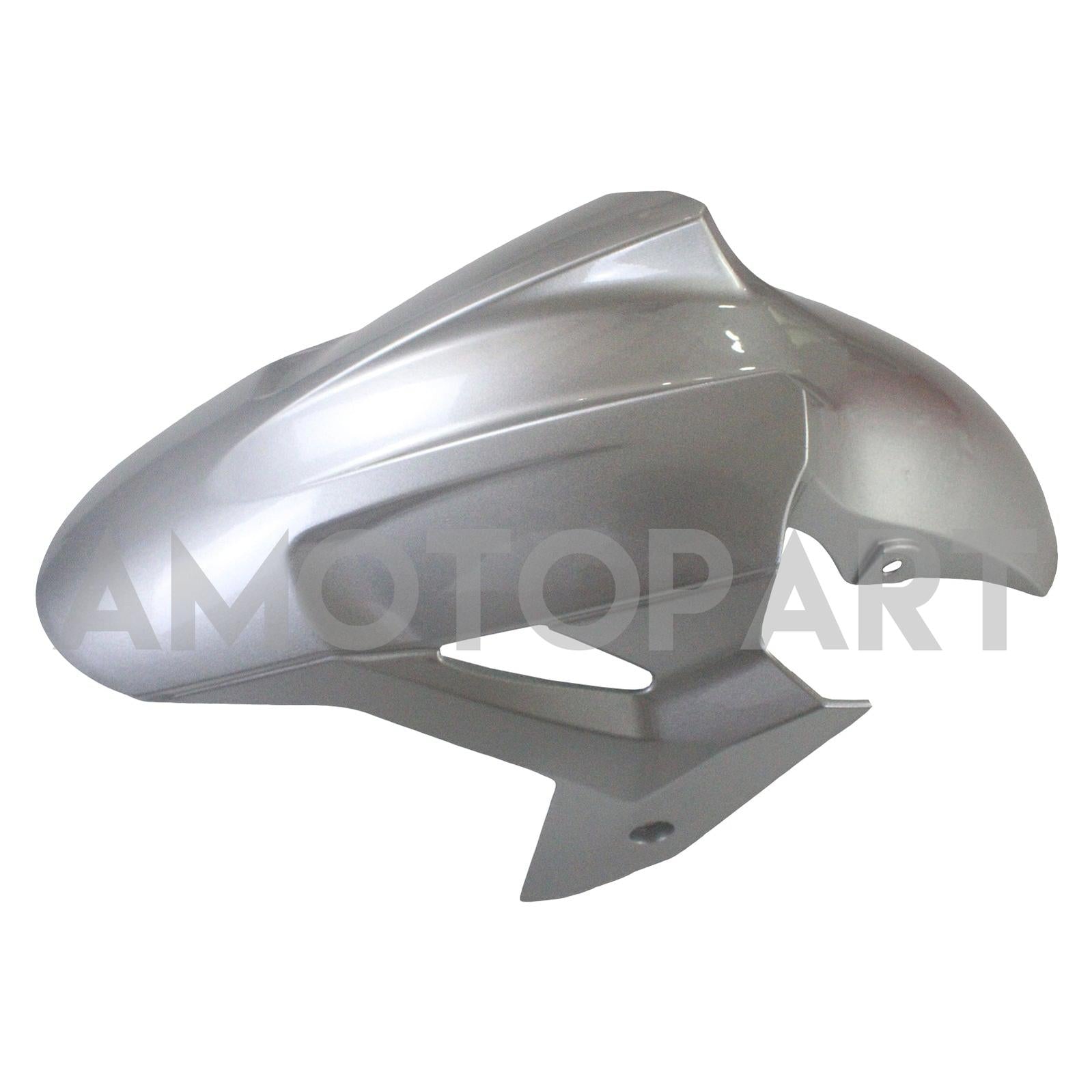Amotopart Kawasaki Ex400/Ninja400 2018-2023 Silver & Black Fairing Kit