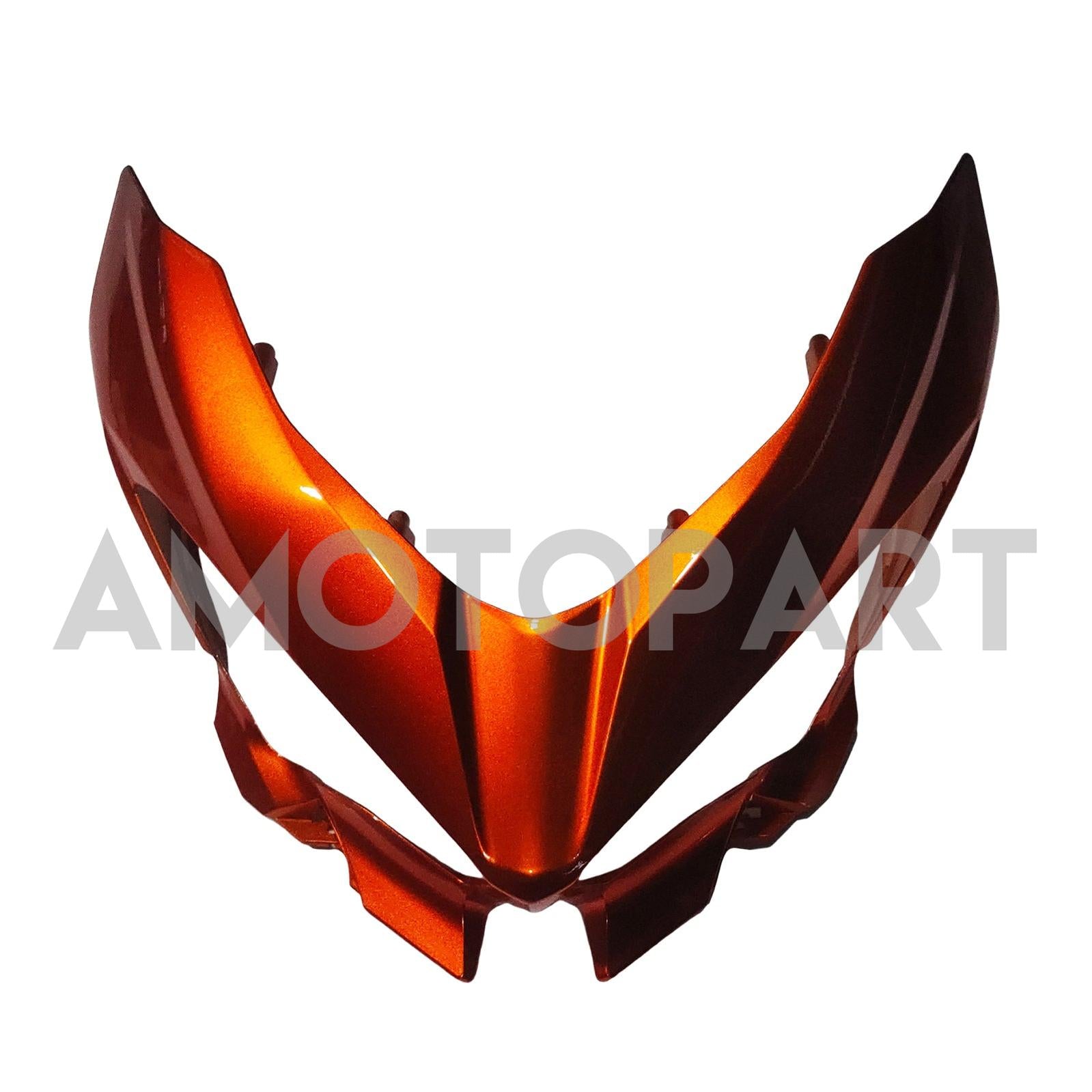 Amotopart Kawasaki EX400/Ninja400 2018-2023 Silver&Orange Fairing Kit