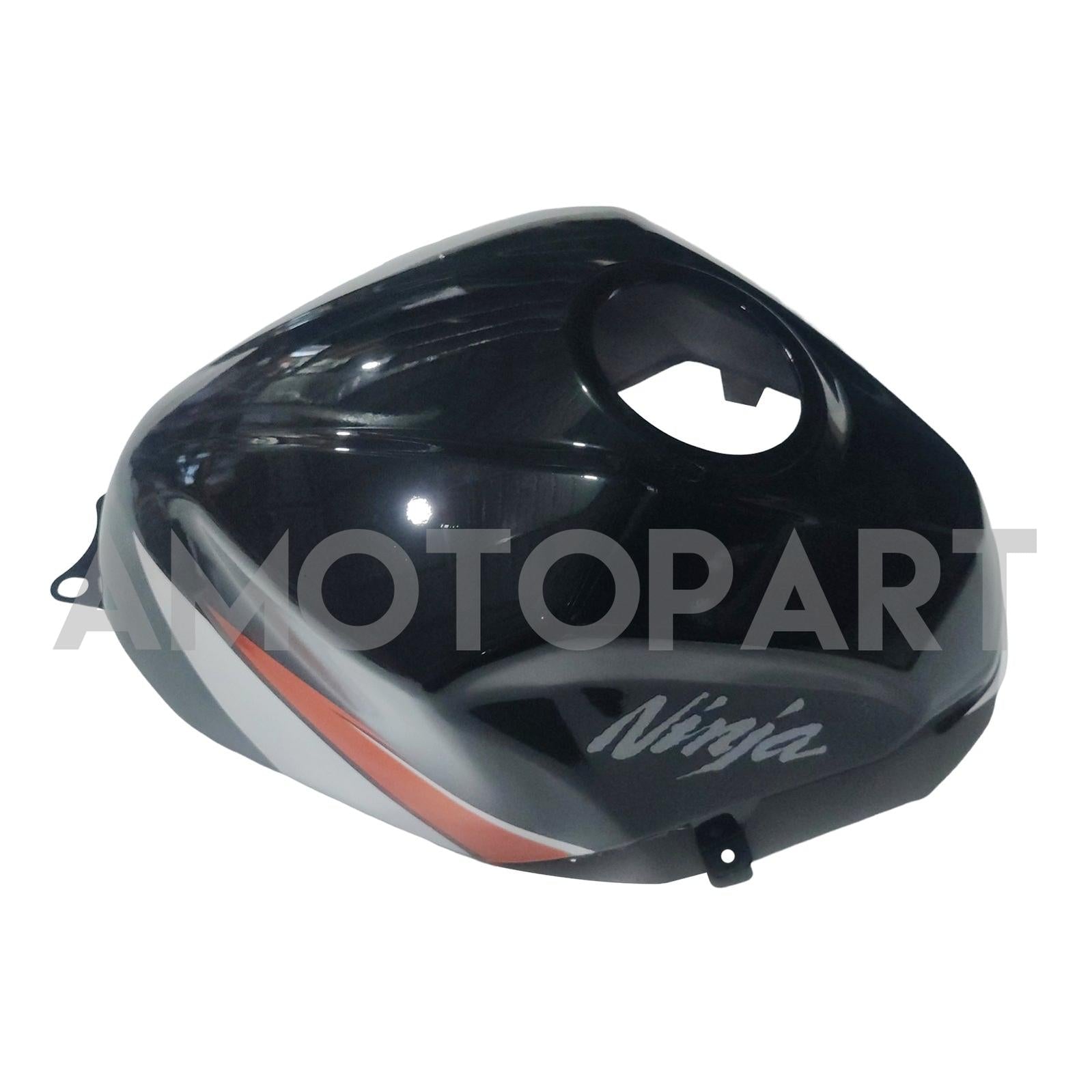 Amotopart Kawasaki EX400/Ninja400 2018-2023 Silver&Orange Fairing Kit