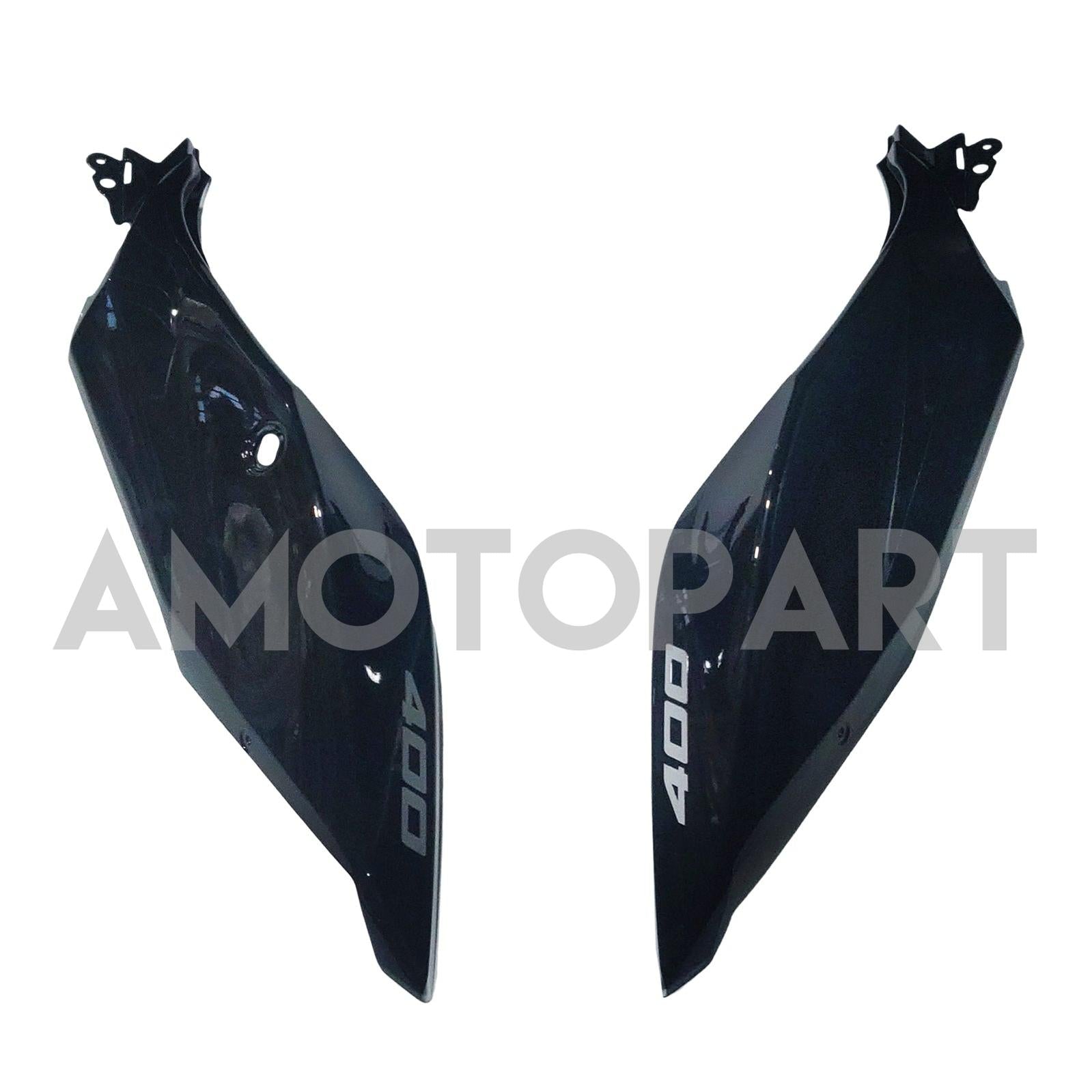 Amotopart Kawasaki EX400/Ninja400 2018-2023 Silver&Orange Fairing Kit