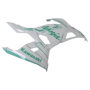 Amotopart Kawasaki EX400/Ninja400 2018-2023 White&Green Fairing Kit