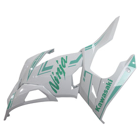 Amotopart Kawasaki EX400/Ninja400 2018-2023 White&Green Fairing Kit