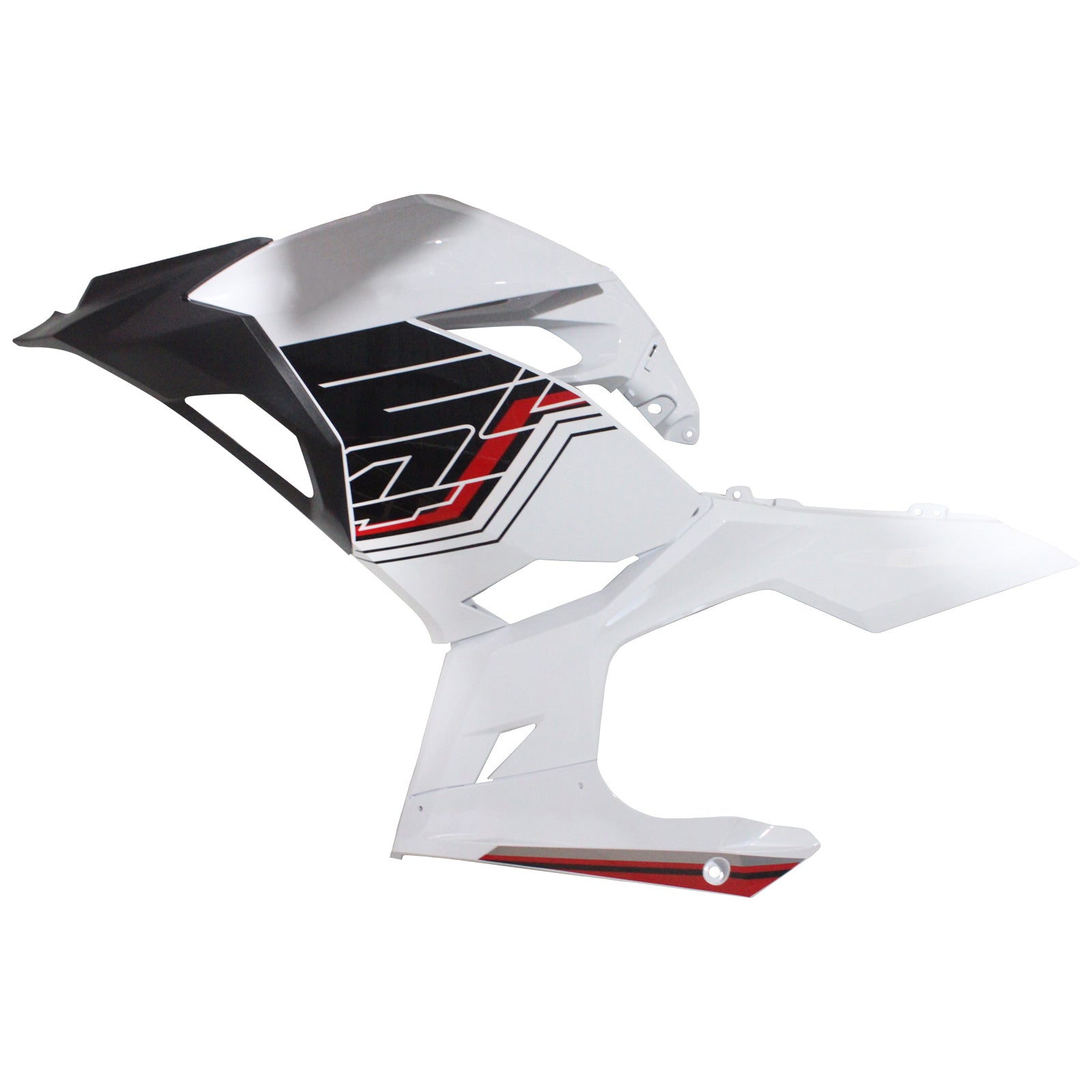 AMOTOPART KAWASAKI EX400/NINJA 400 2018-2023 WIT & BLACK Fairing Kit