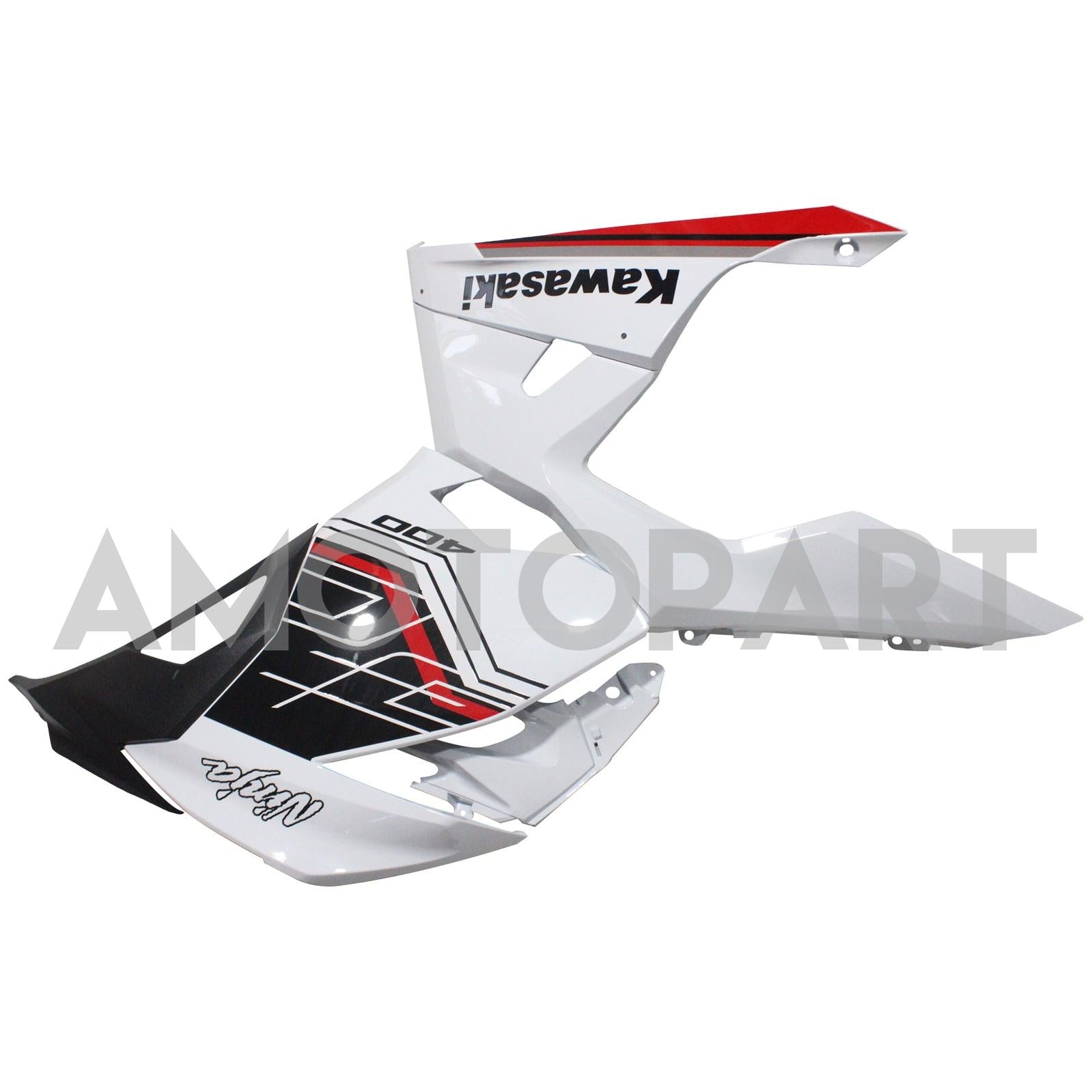 AMOTOPT KAWASAKI EX400/NINJA 400 2018-2023 KIT de carenagem Branco e Black