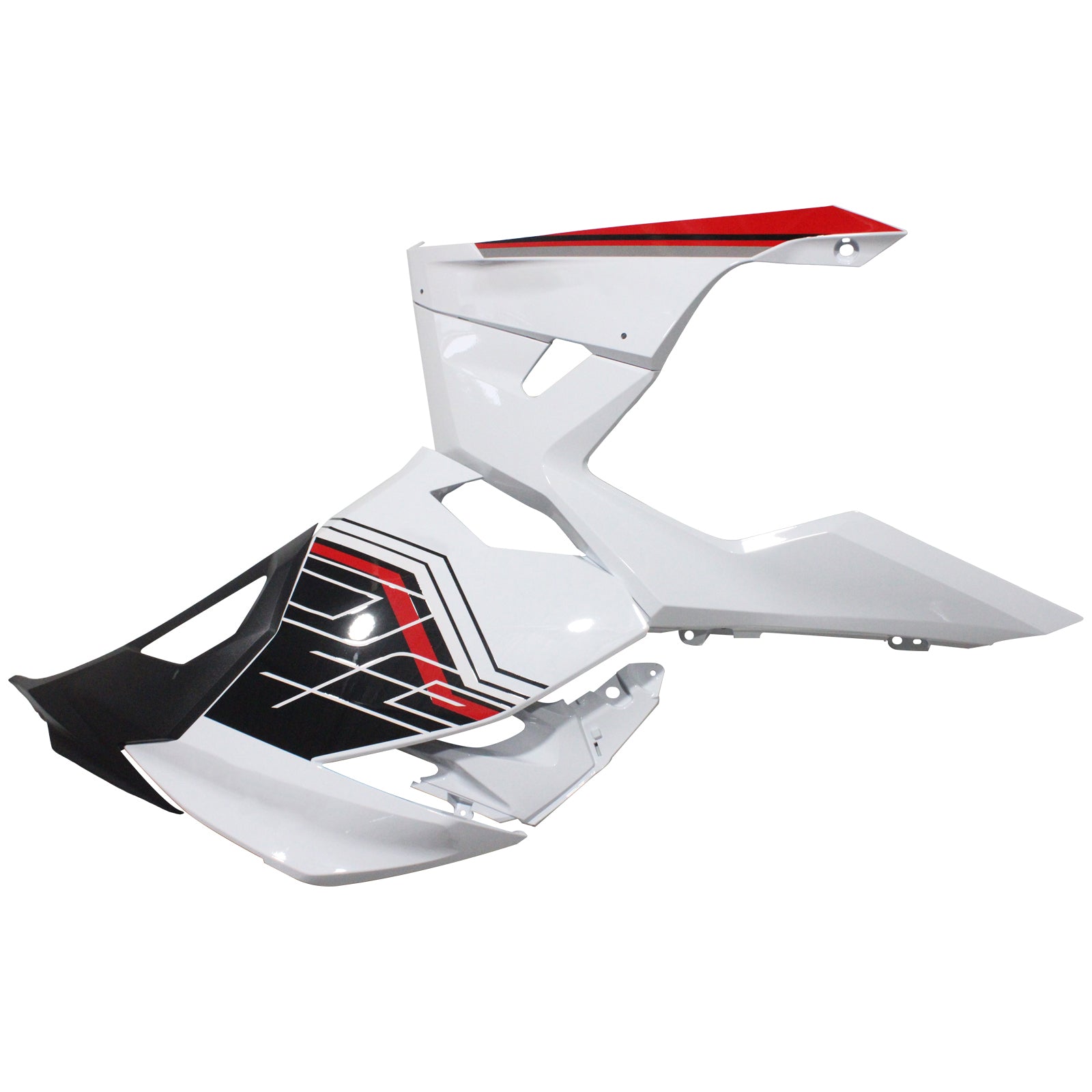 AMOTOPART KAWASAKI EX400/NINJA 400 2018-2023 WIT & BLACK Fairing Kit