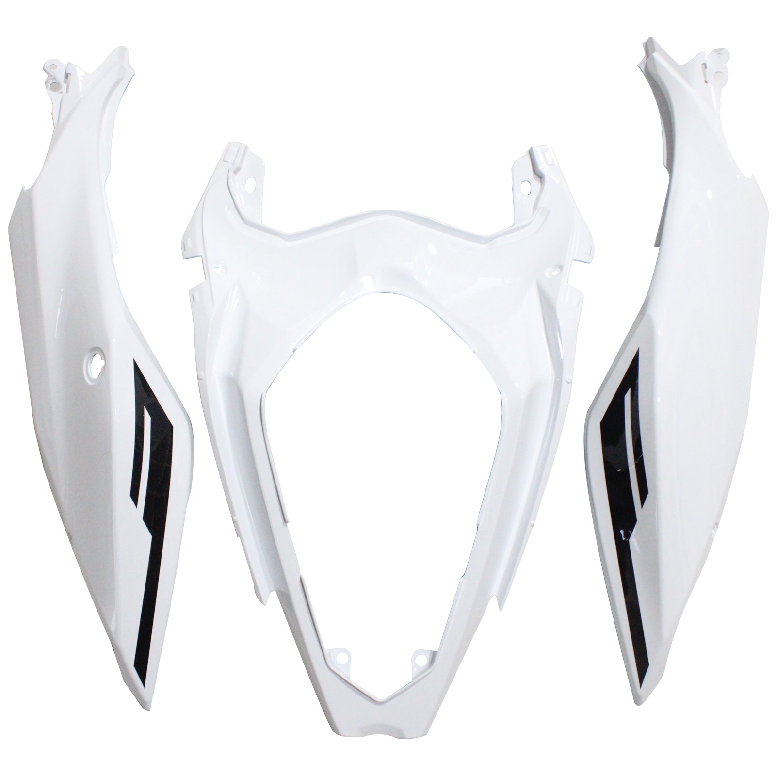 Amotopart Kawasaki EX400/Ninja400 2018-2023 White&Black Fairing Kit