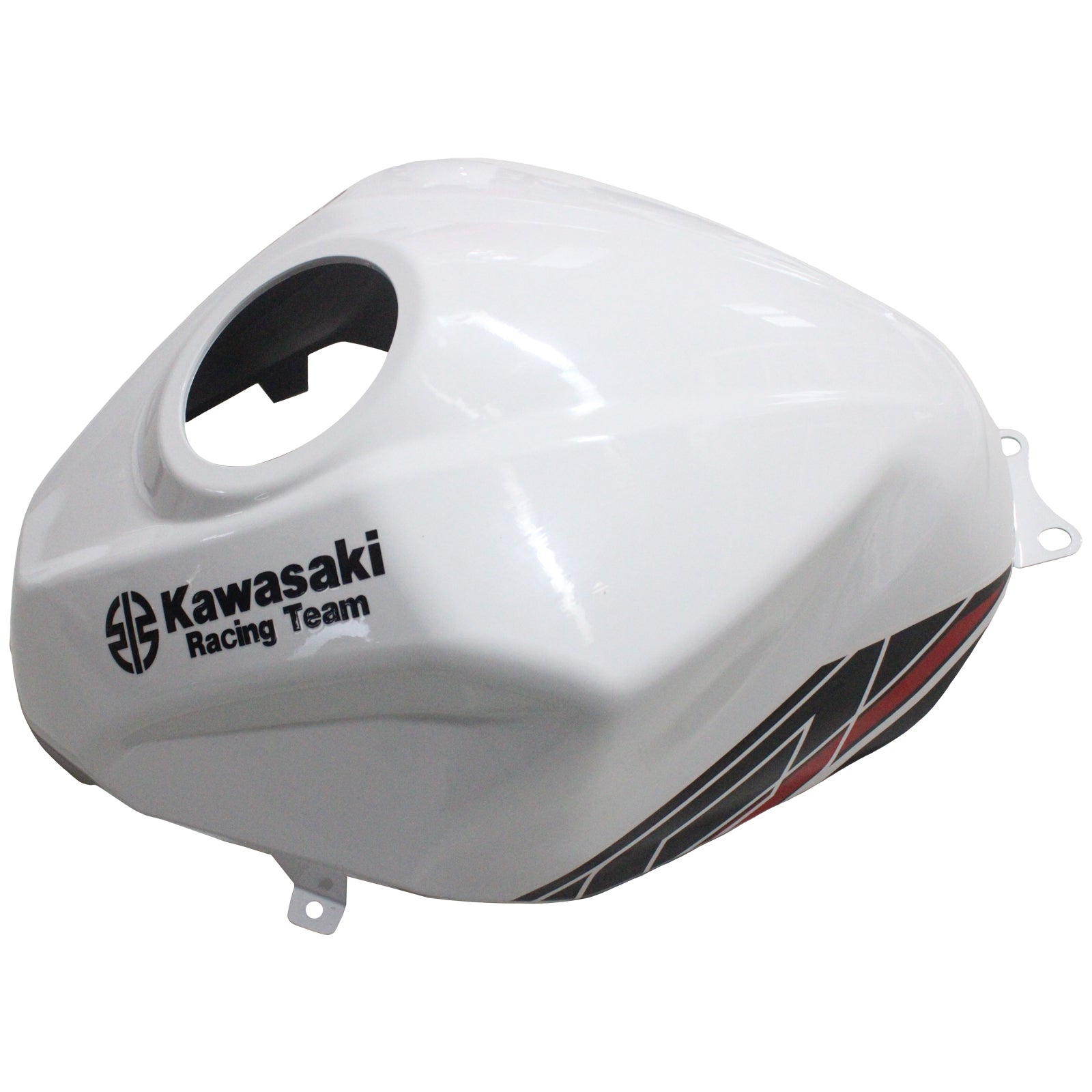 Amotopart Kit carena Bianco&amp;Nero Kawasaki EX400/Ninja400 2018-2023