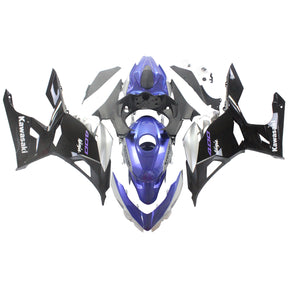 Amotopart Kawasaki EX400/Ninja400 2018-2023 Silver&Blue Fairing Kit