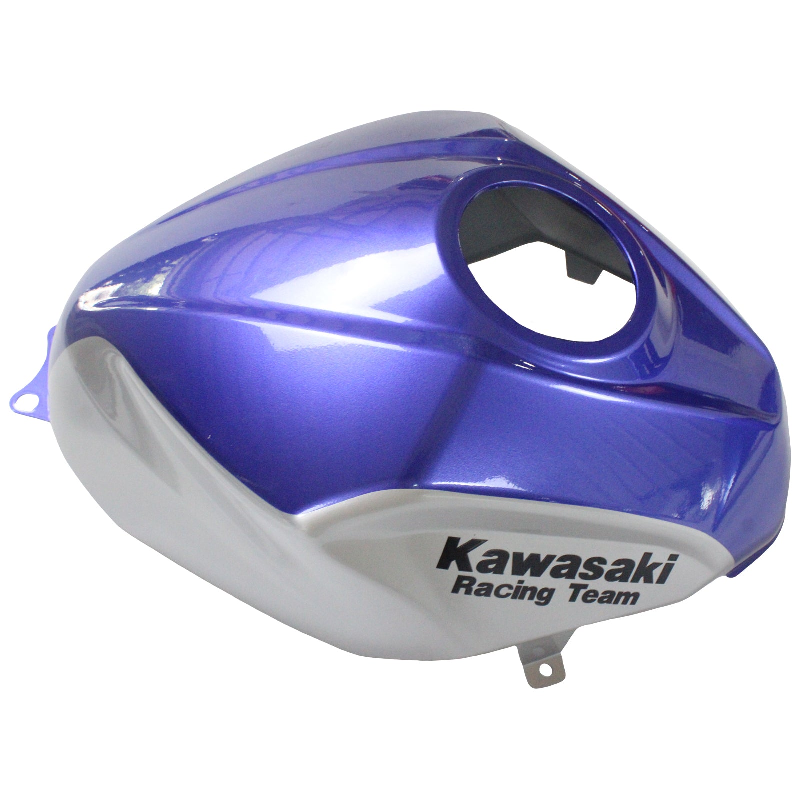 Amotopart Kawasaki EX400/Ninja400 2018-2023 Kit de carenado plateado y azul