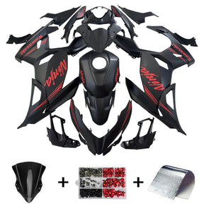 Amotopart Kawasaki EX400/Ninja400 2018-2023 Black&Orange Fairing Kit