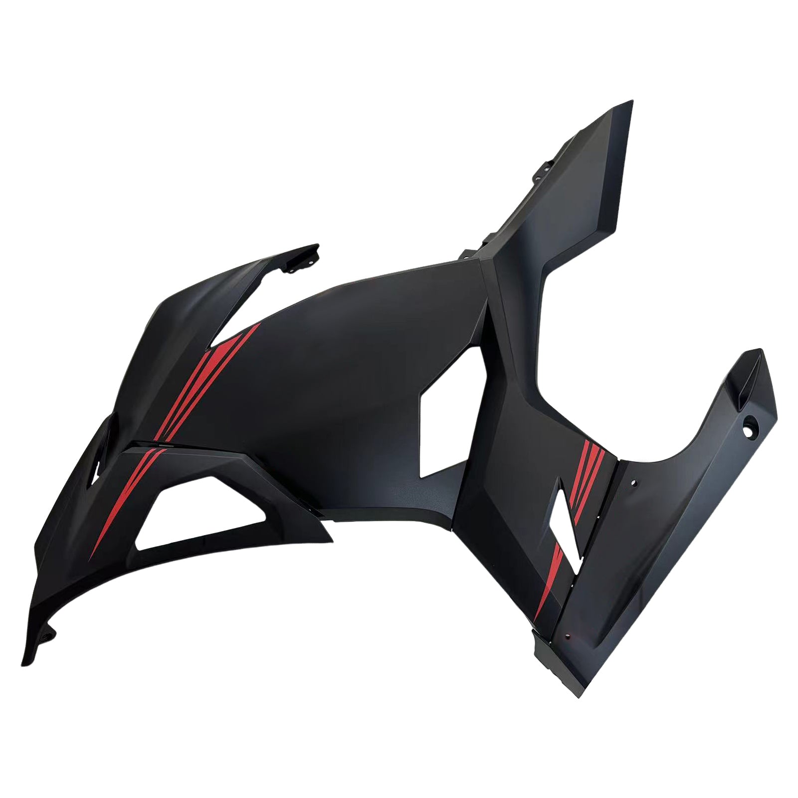 Amotopart Kawasaki EX400/Ninja400 2018-2023 Schwarz&Orangefarbenes Verkleidungsset