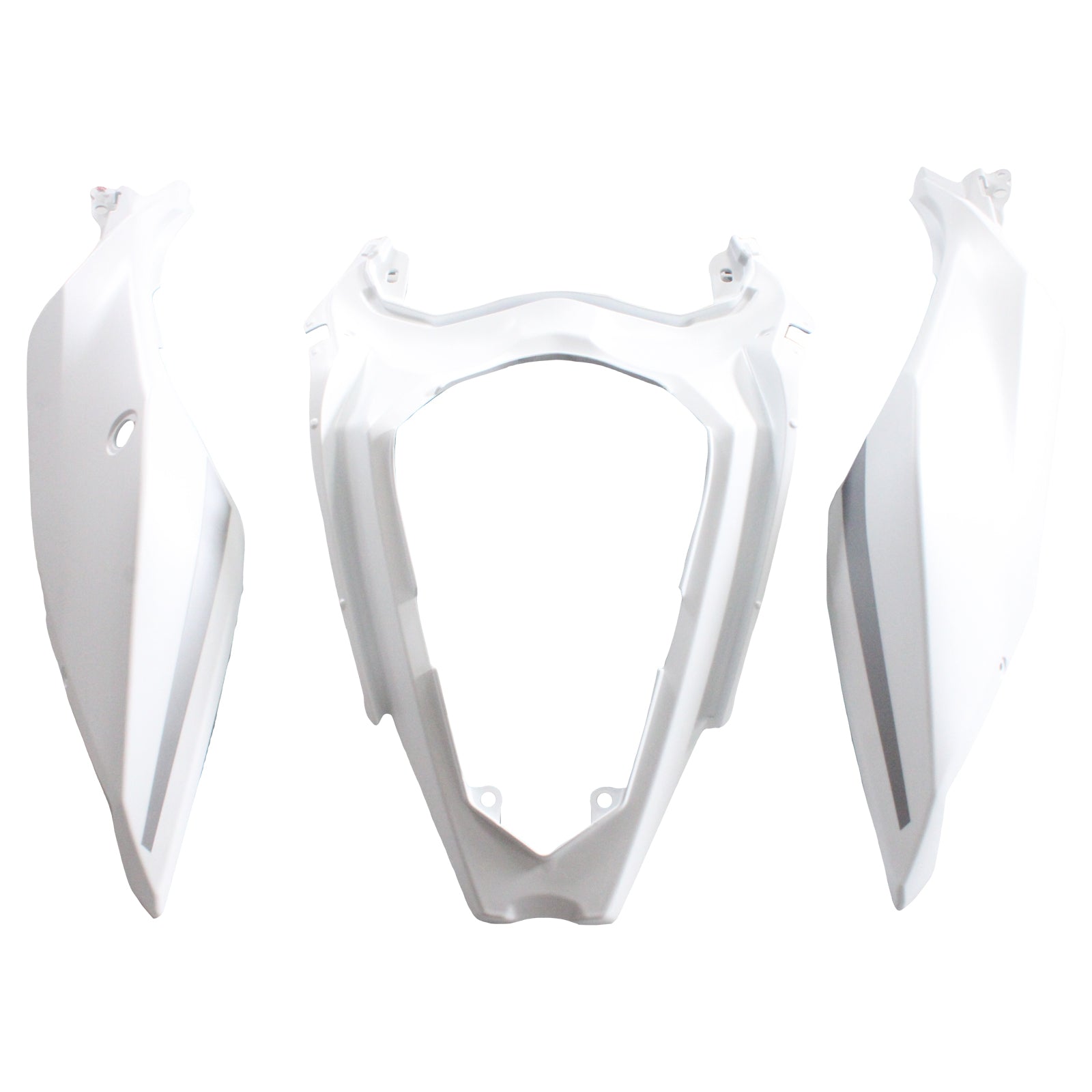 Amotopart Kawasaki EX400/Ninja400 2018-2023 Kit de carénage blanc mat et violet