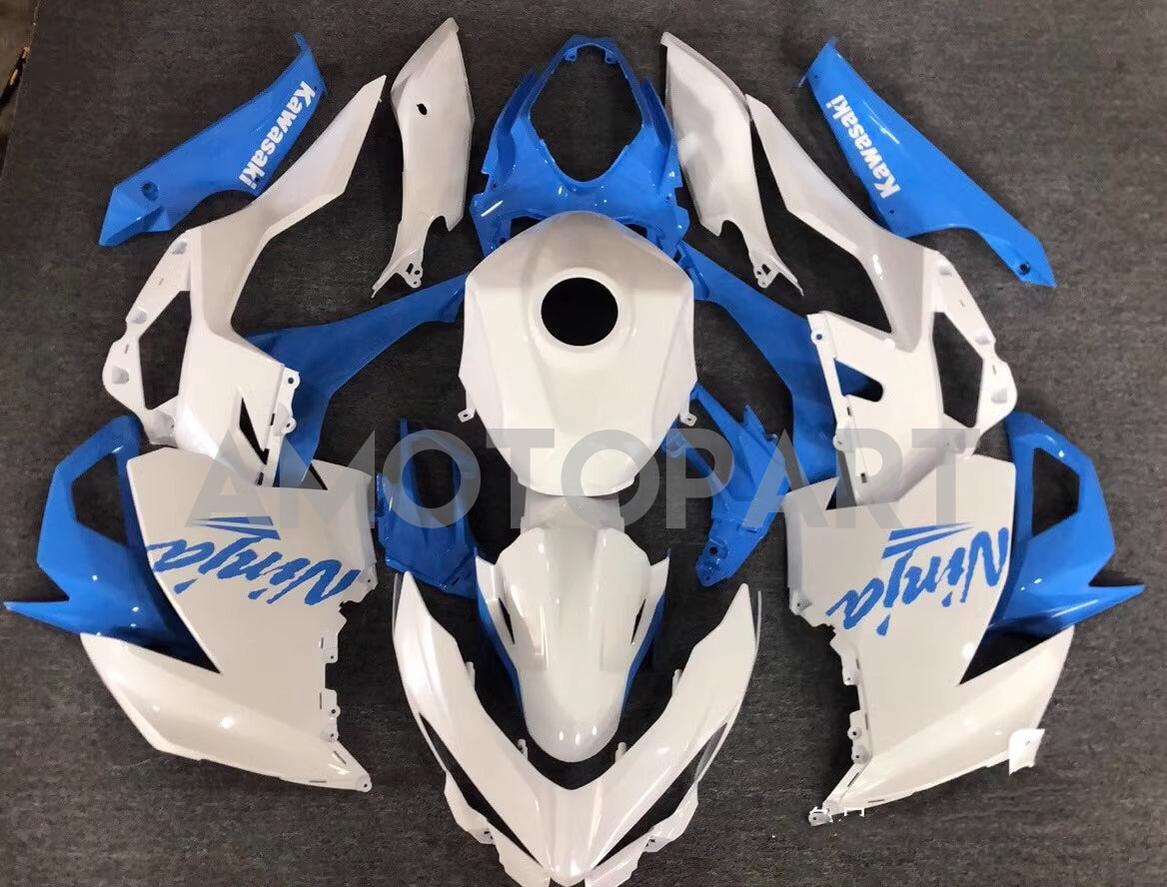 Amotopart 2018-2024 Kawasaki EX400/Ninja400 Verkleidungskit Sammlung Zwei