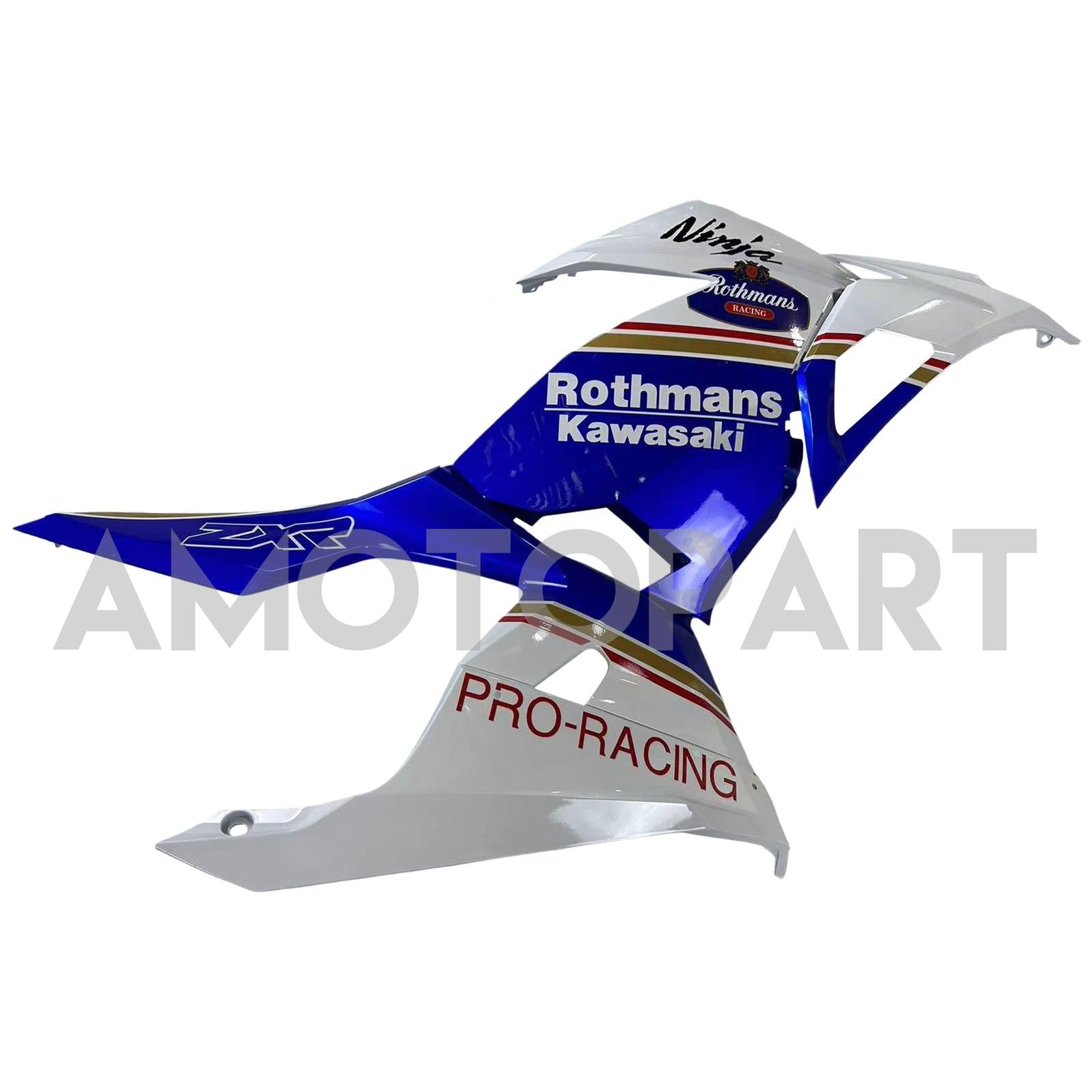 Amotopart Kawasaki EX400/Ninja400 2018-2023 Blau&Gelbes Verkleidungsset