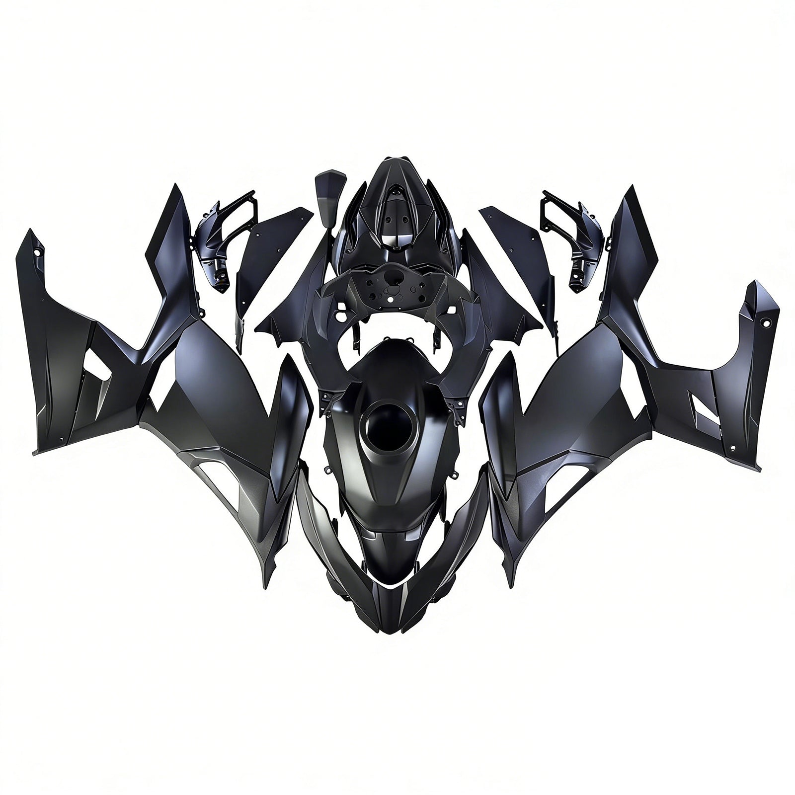 Amotopart Kawasaki Ex400/Ninja400 2018-2023 Black & Yellow Failing Kit