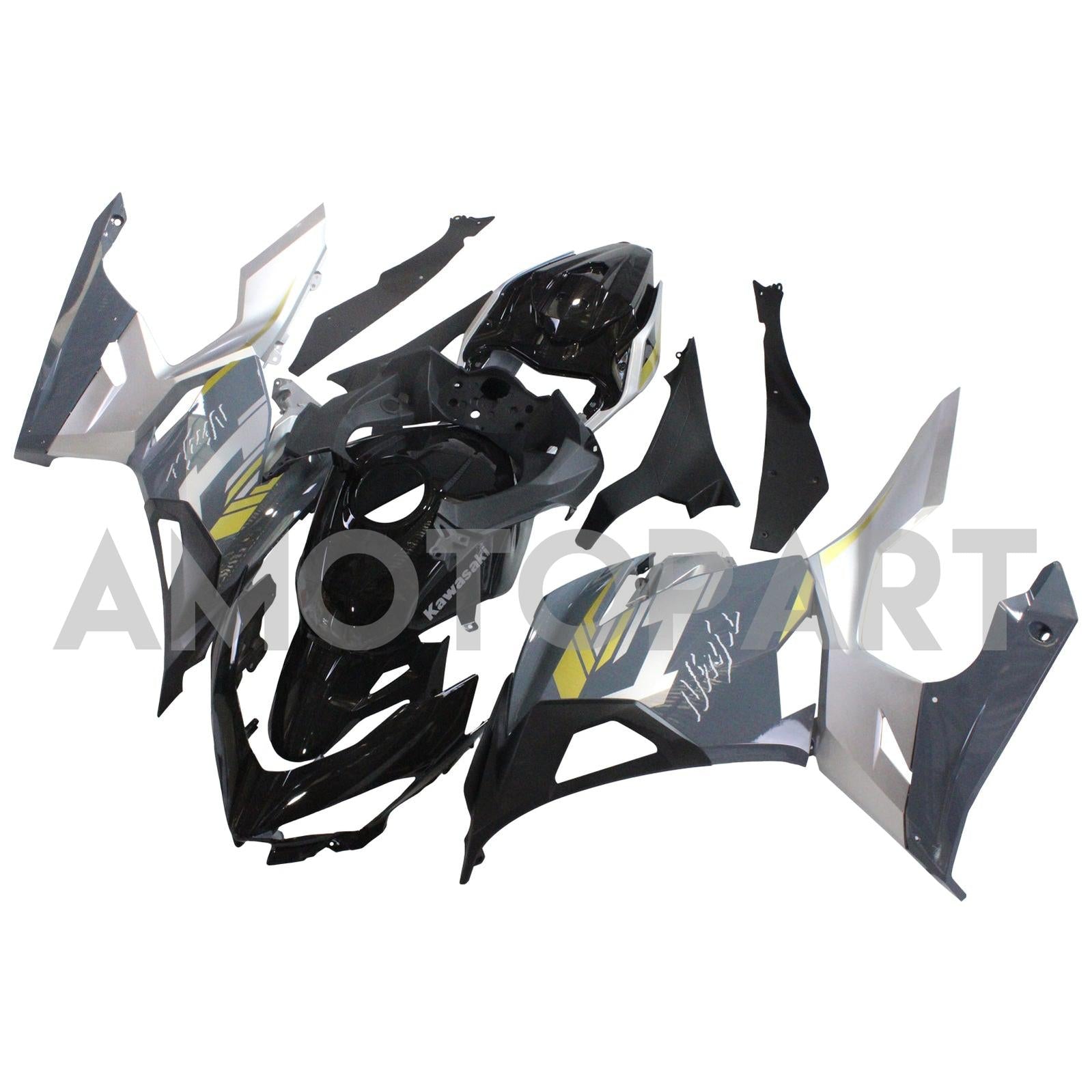 Amotopart Kawasaki EX400/Ninja400 2018-2023 Grey Fairing Kit